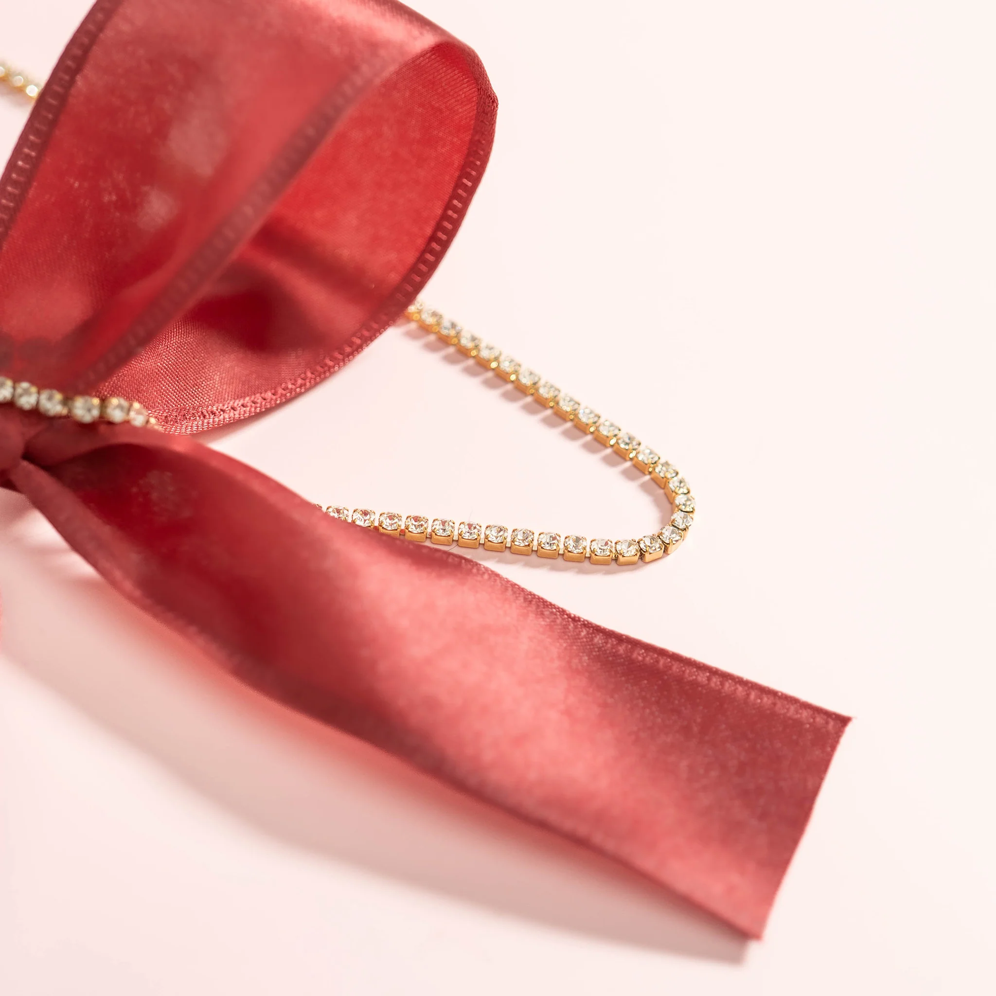 18K Gold PVD Stainless Steel CZ Tennis Chain Necklace / TNN0002 - Image 8