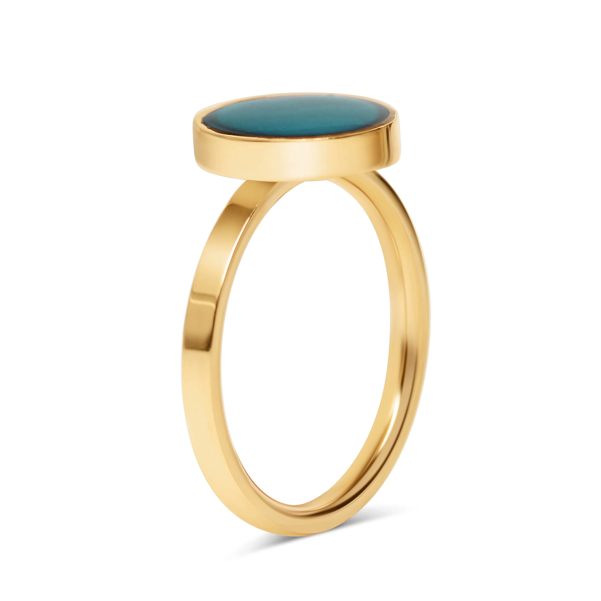 18k Gold PVD Stainless Steel Mood Ring / CFR7041 - Image 10