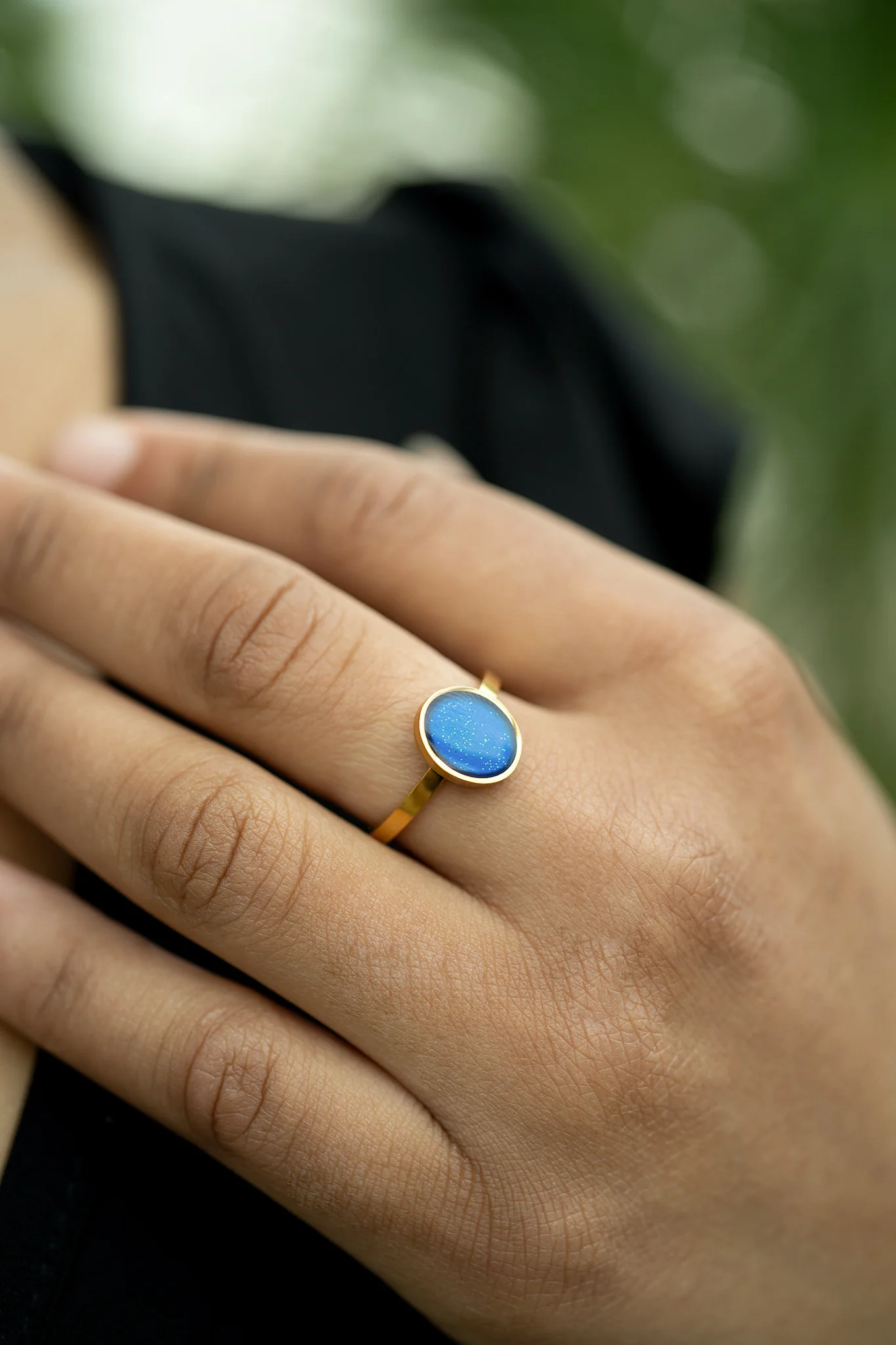 18k Gold PVD Stainless Steel Mood Ring / CFR7041 - Image 13