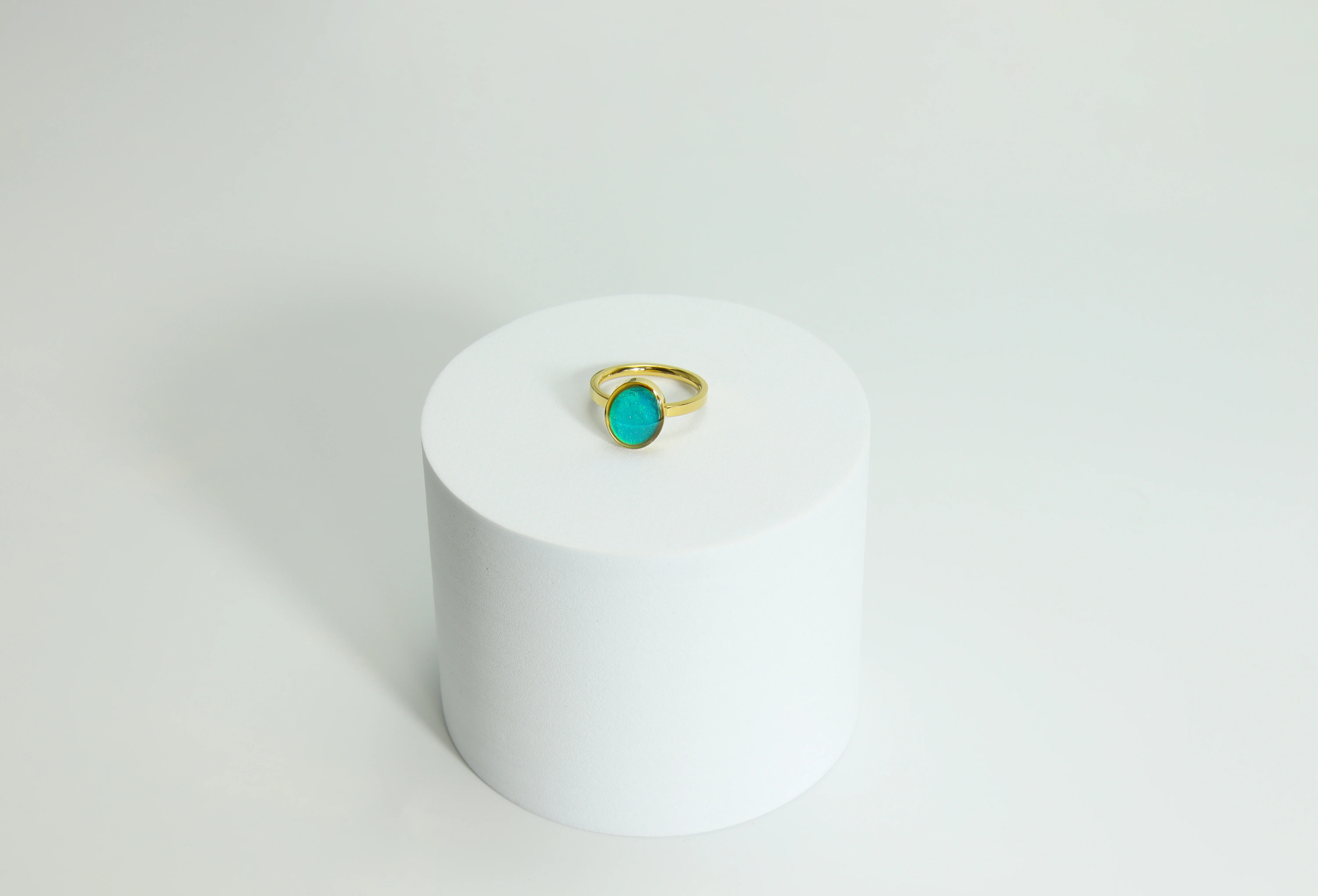 18k Gold PVD Stainless Steel Mood Ring / CFR7041 - Image 6