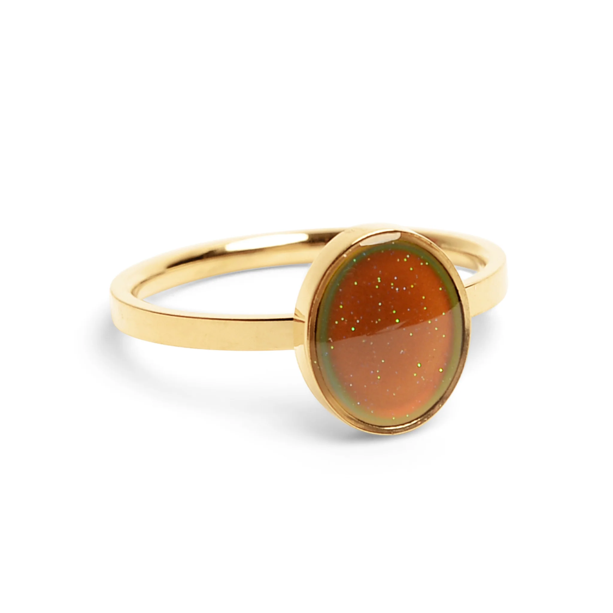18k Gold PVD Stainless Steel Mood Ring / CFR7041 - Image 7