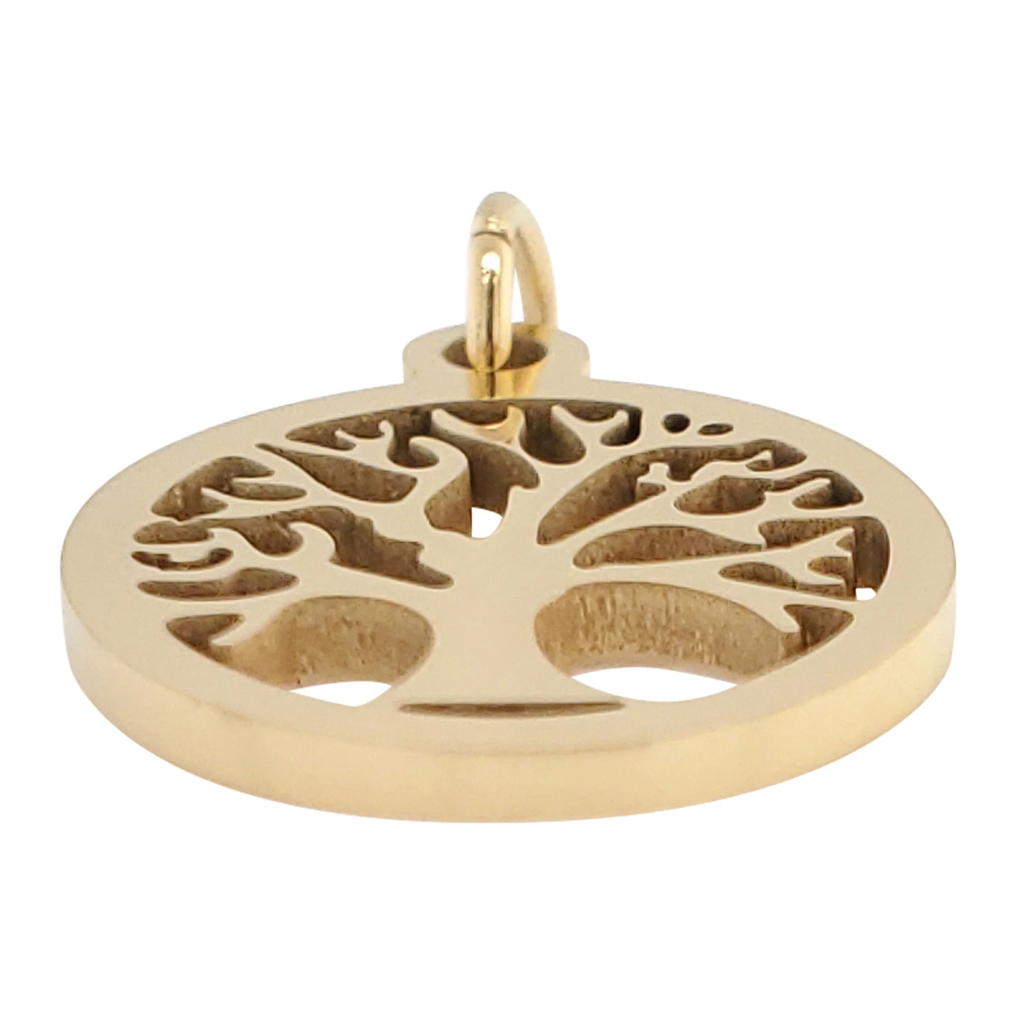 18K Gold PVD Coated Stainless Steel Tree of Life Charm / PDC9011 - Image 10