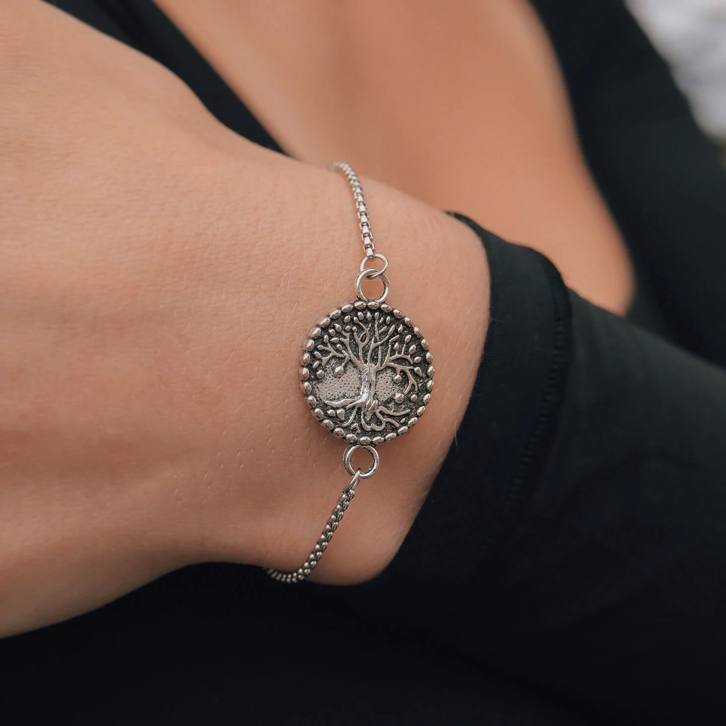 18K Gold PVD Stainless Steel Adjustable Bead Cinch Bolo Chain Bracelet / ENC0006 - Image 7