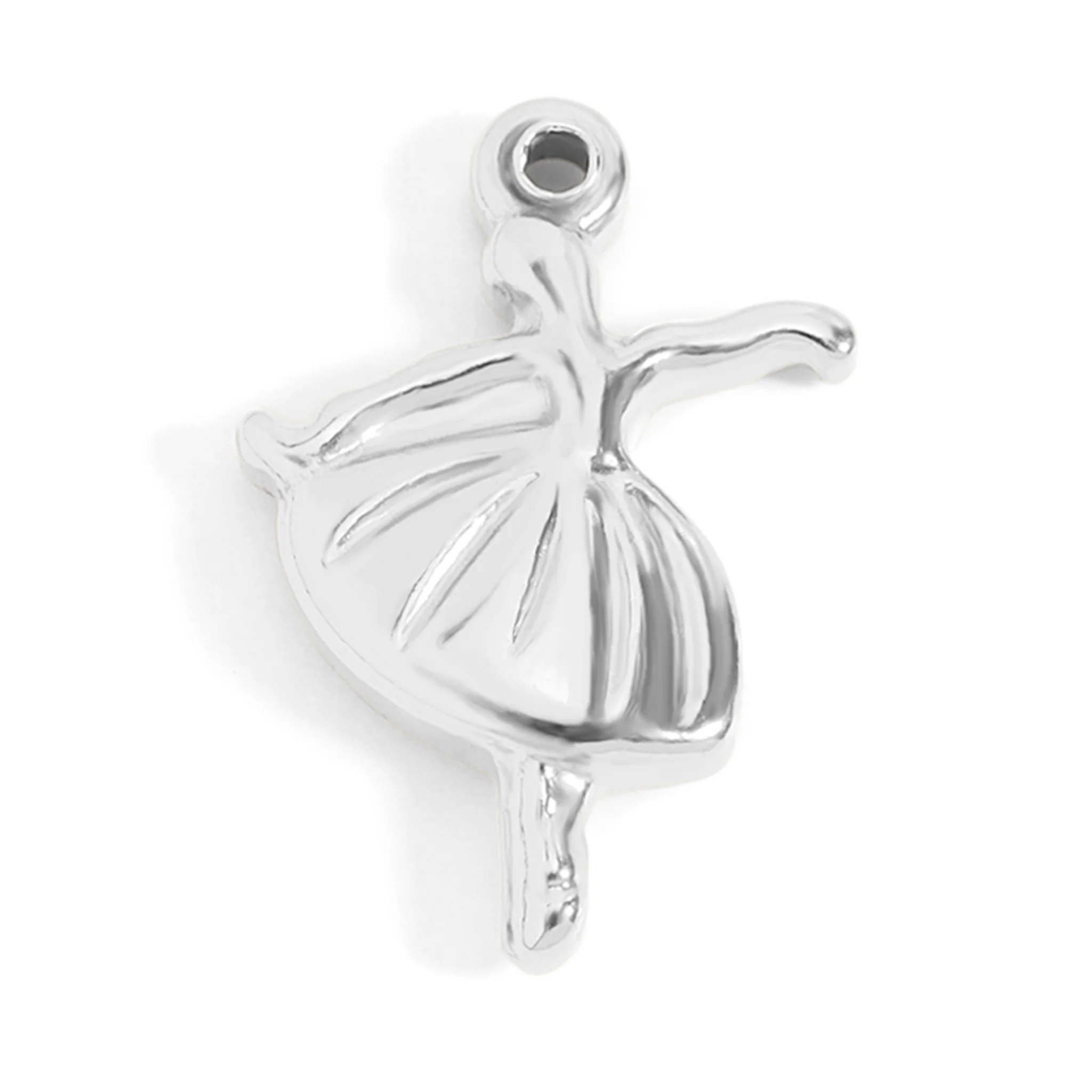 18K Gold PVD Stainless Steel Ballerina Charm / PDL0094 - Image 3
