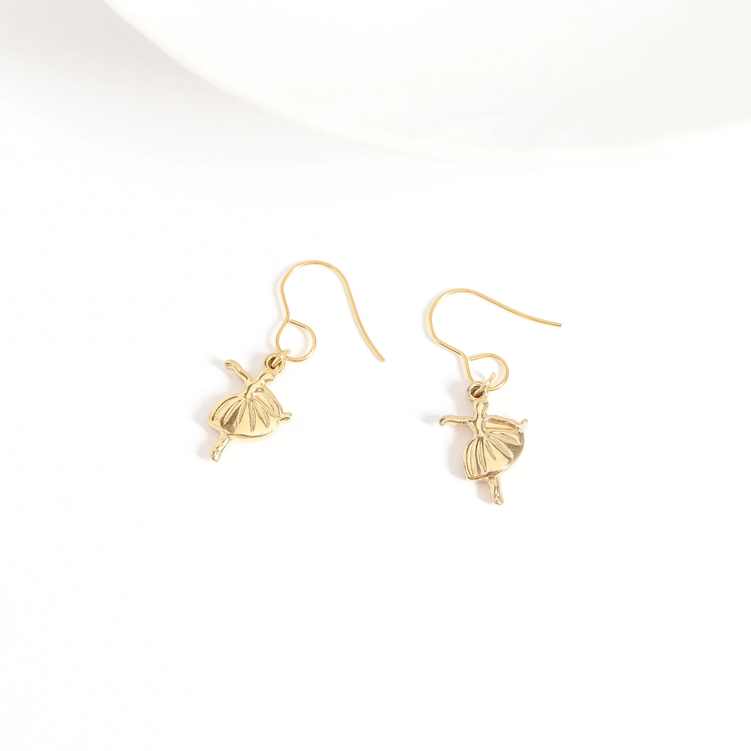 18K Gold PVD Stainless Steel Ballerina Charm / PDL0094 - Image 4