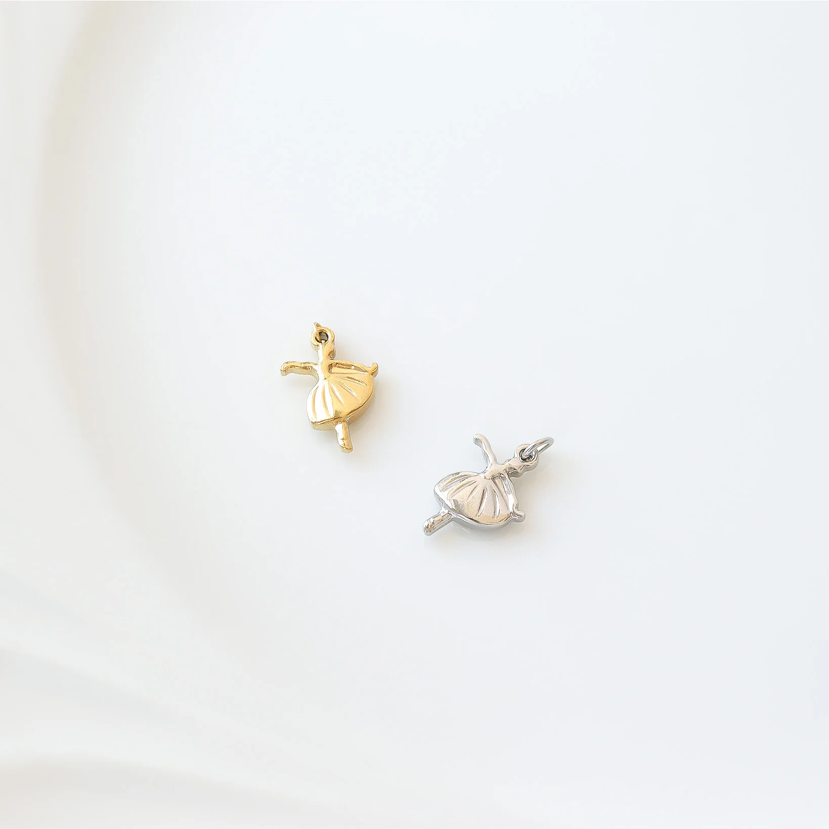 18K Gold PVD Stainless Steel Ballerina Charm / PDL0094 - Image 7