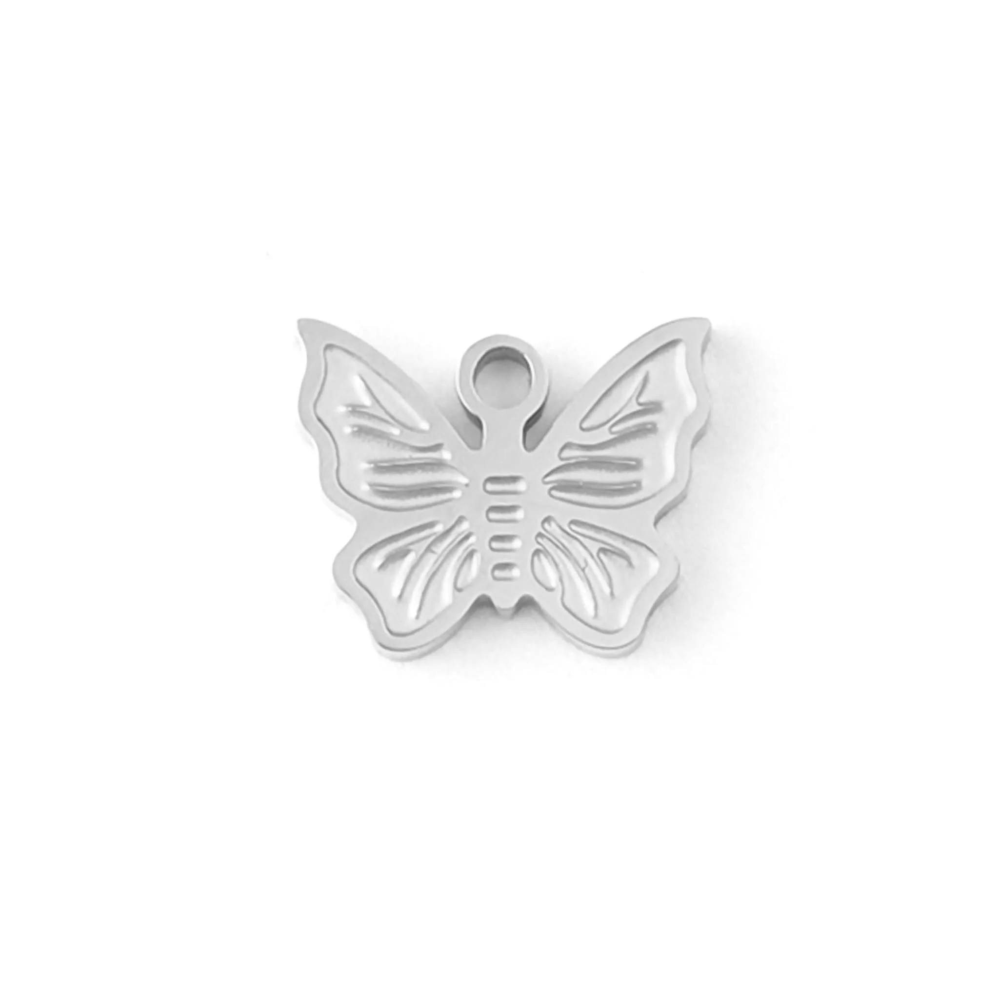 18K Gold PVD Stainless Steel Dainty Butterfly Charm / PDL0025 - Image 5