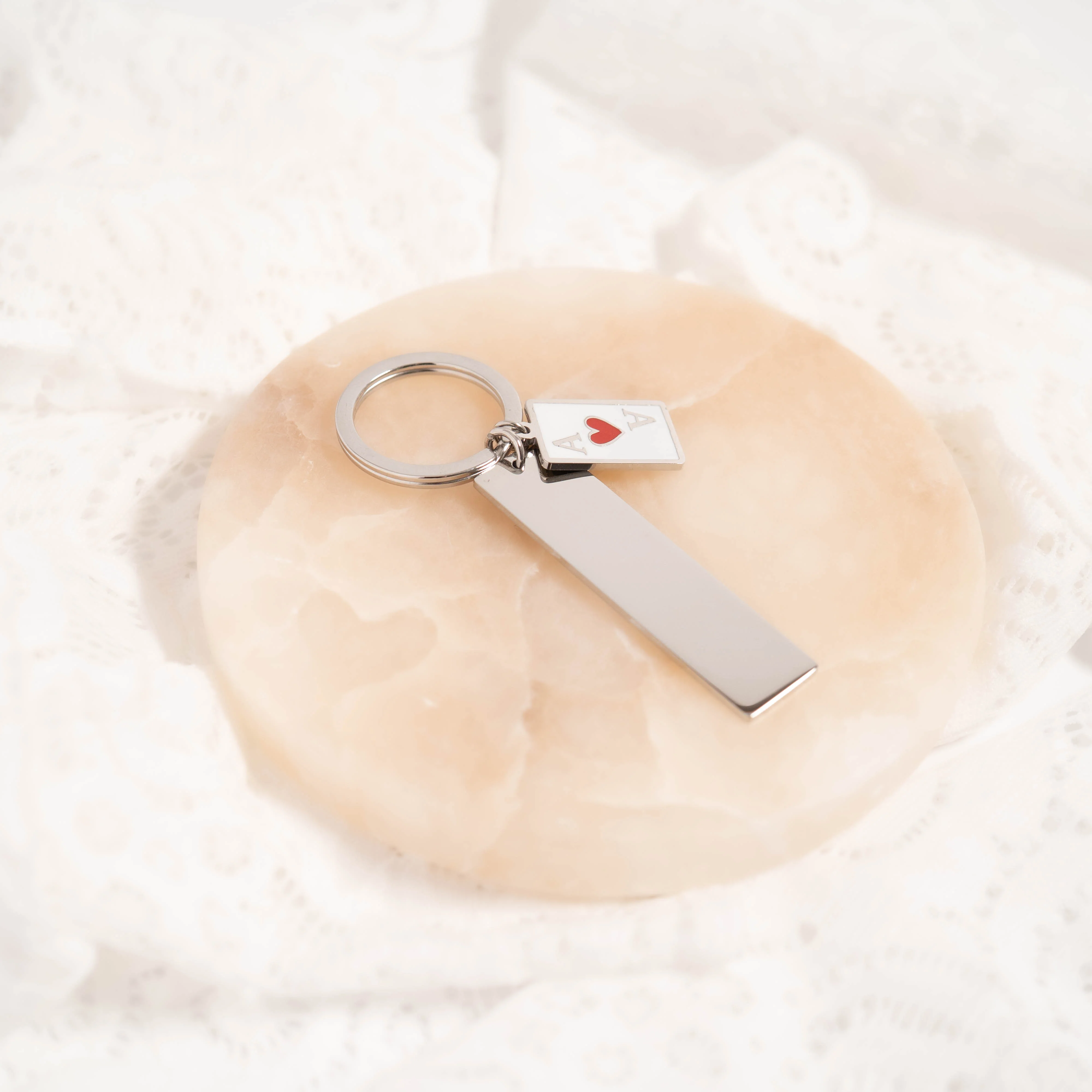 18K Gold PVD Stainless Steel Engravable Blank Keychain / SBB0139 - Image 16