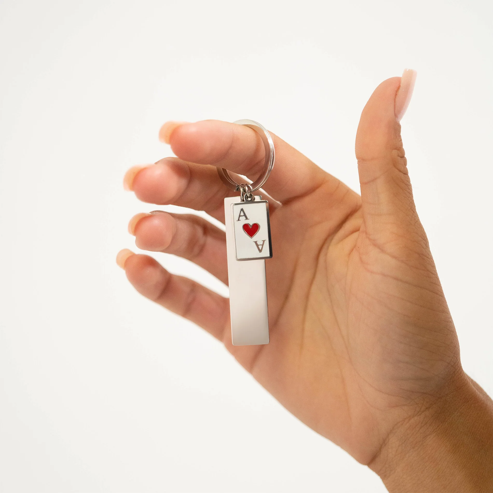 18K Gold PVD Stainless Steel Engravable Blank Keychain / SBB0139 - Image 8