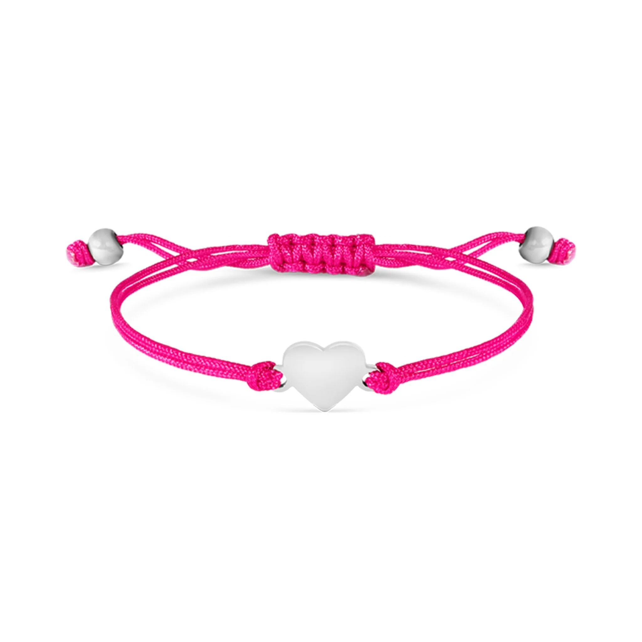 18K Gold PVD Stainless Steel Engravable Heart Friendship Bracelet / SBB0279 - Image 12