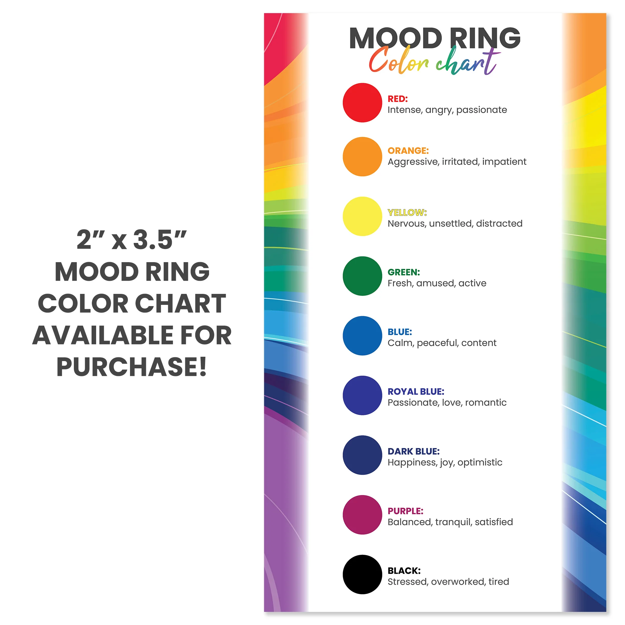 18K Gold PVD Stainless Steel Mood Band With Stars And Moons Ring / CFR9011 - Image 7