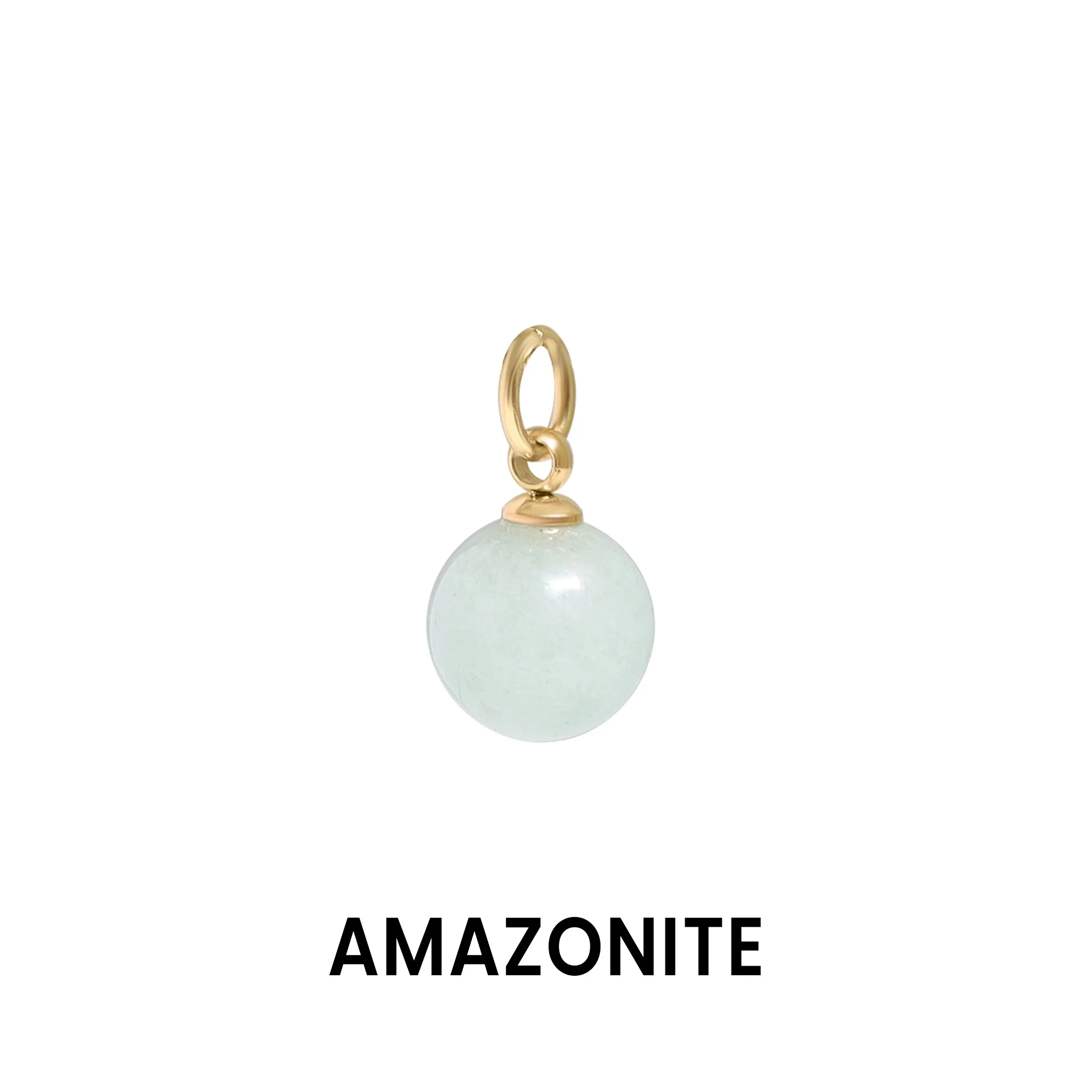 18K Gold PVD Stainless Steel Semi Precious Natural Stone Charms / SBB0306 - Image 7