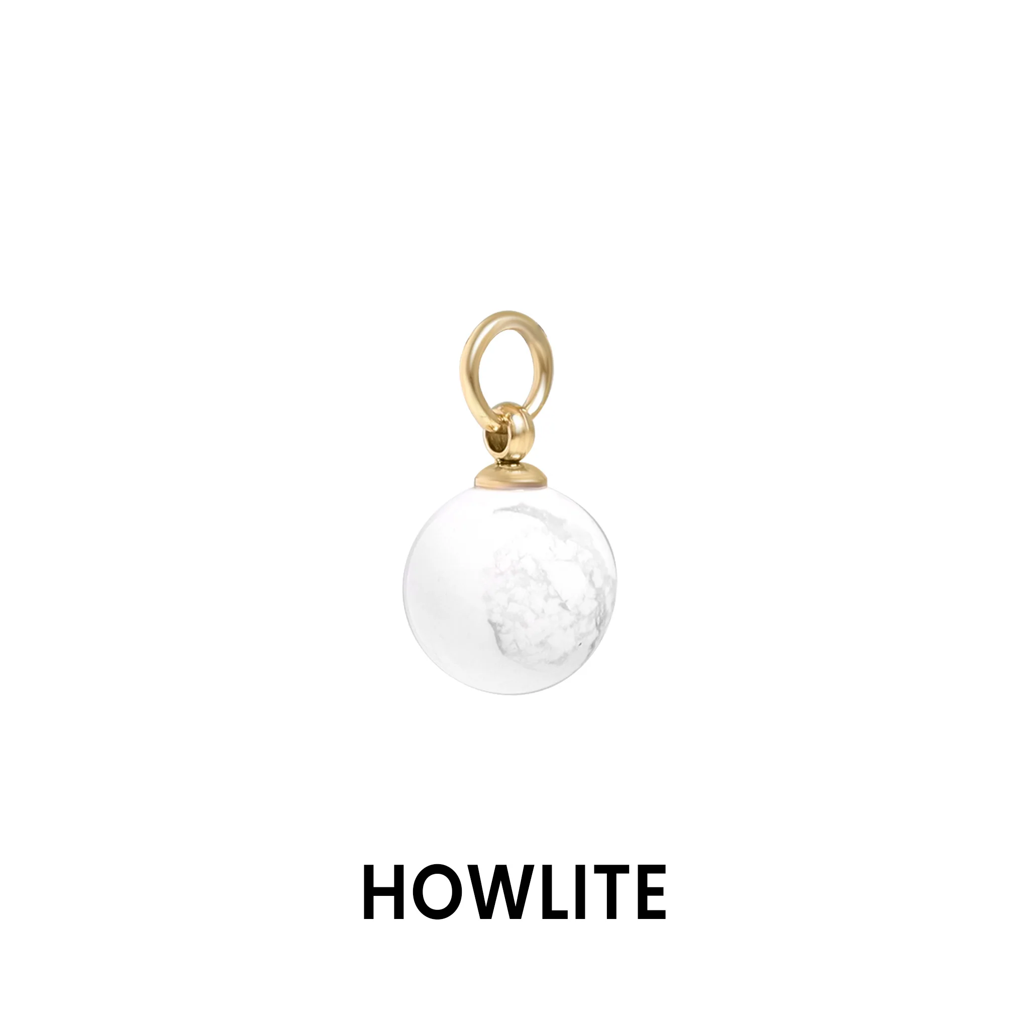 18K Gold PVD Stainless Steel Semi Precious Natural Stone Charms / SBB0306 - Image 8