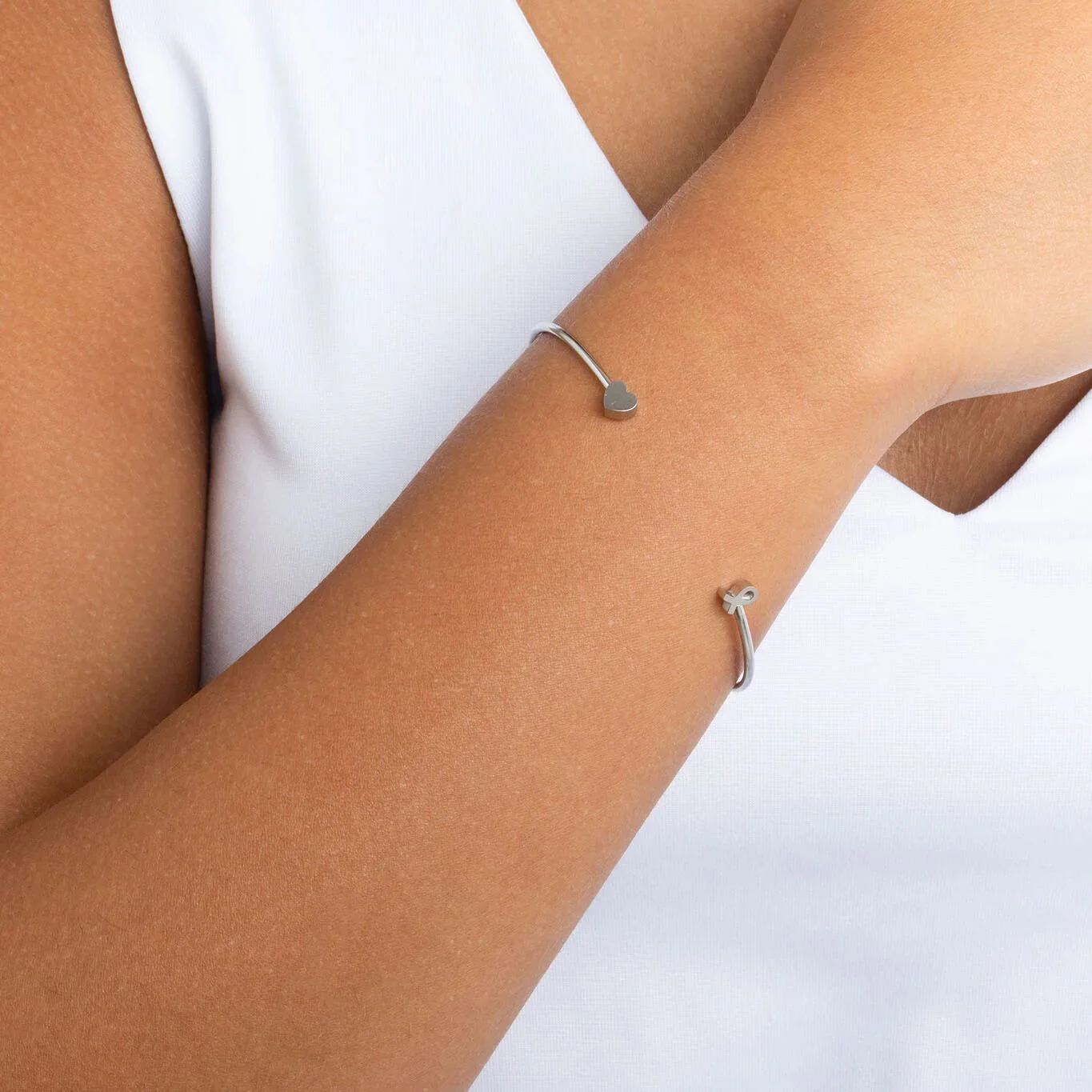 18K Gold PVD Stainless Steel The Cancer Awareness Hope Gift Set / BND0093 - Image 5