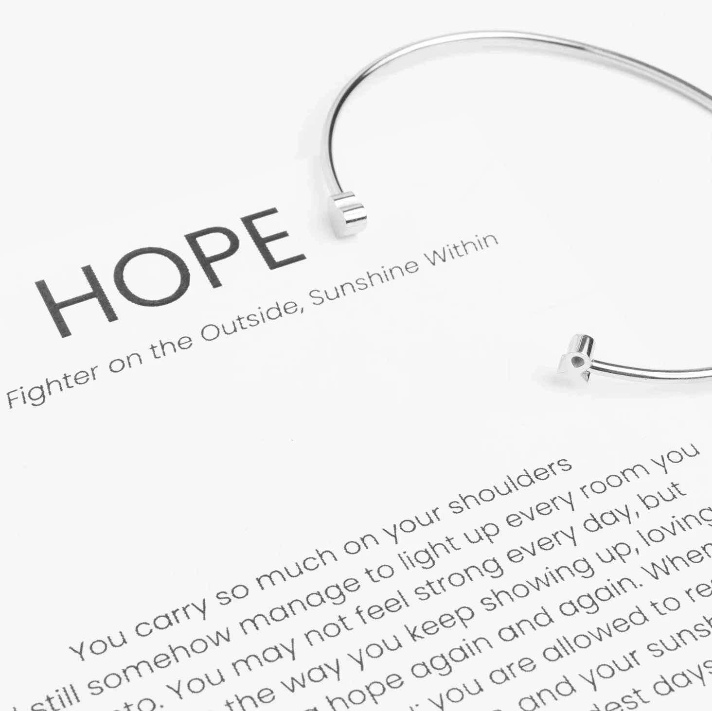 18K Gold PVD Stainless Steel The Cancer Awareness Hope Gift Set / BND0093 - Image 6