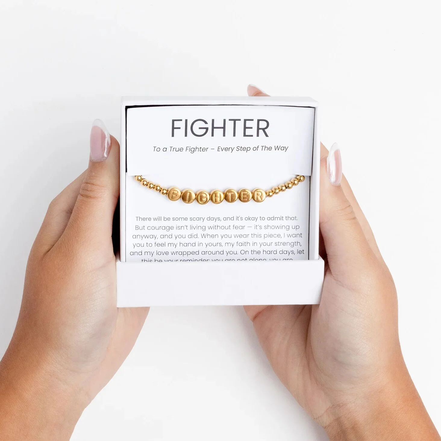 18K Gold PVD Stainless Steel The Fighter Bracelet Gift Set / BND0092 - Image 10