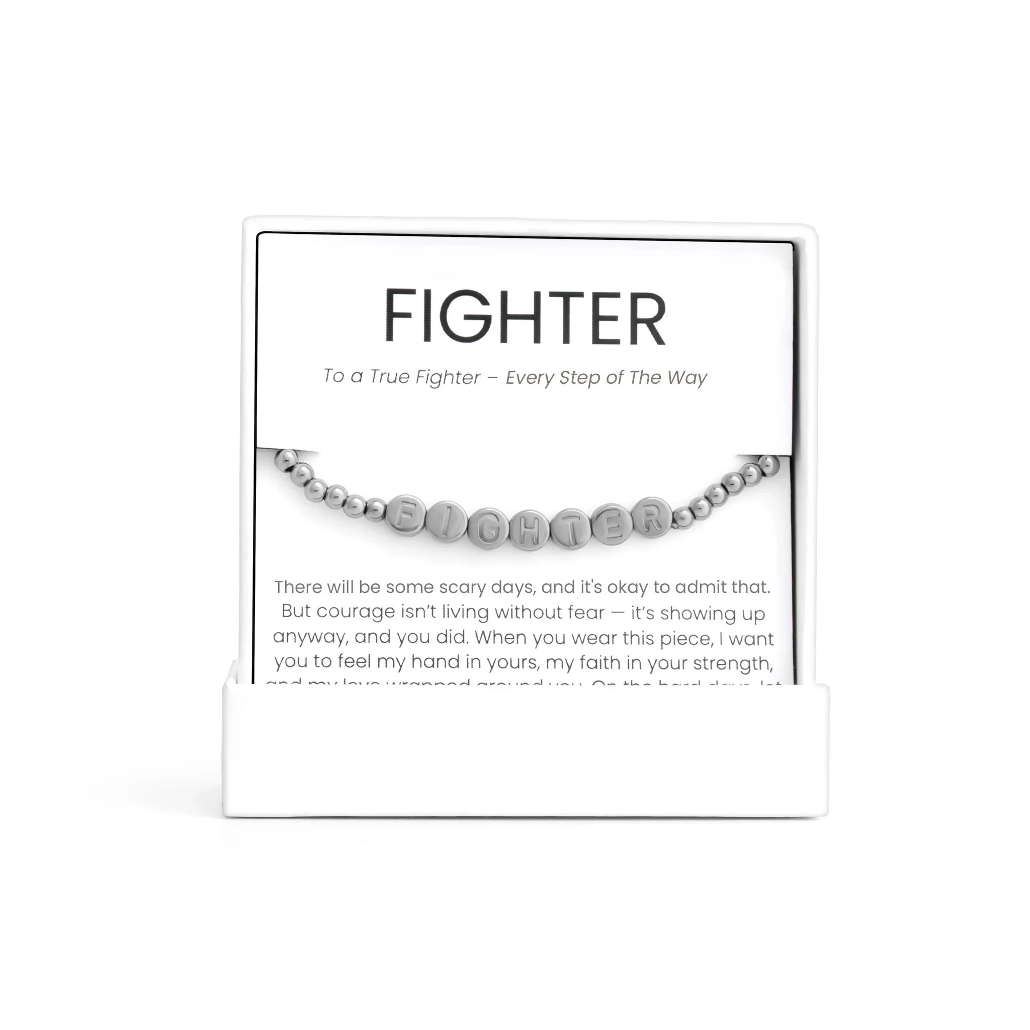 18K Gold PVD Stainless Steel The Fighter Bracelet Gift Set / BND0092 - Image 4