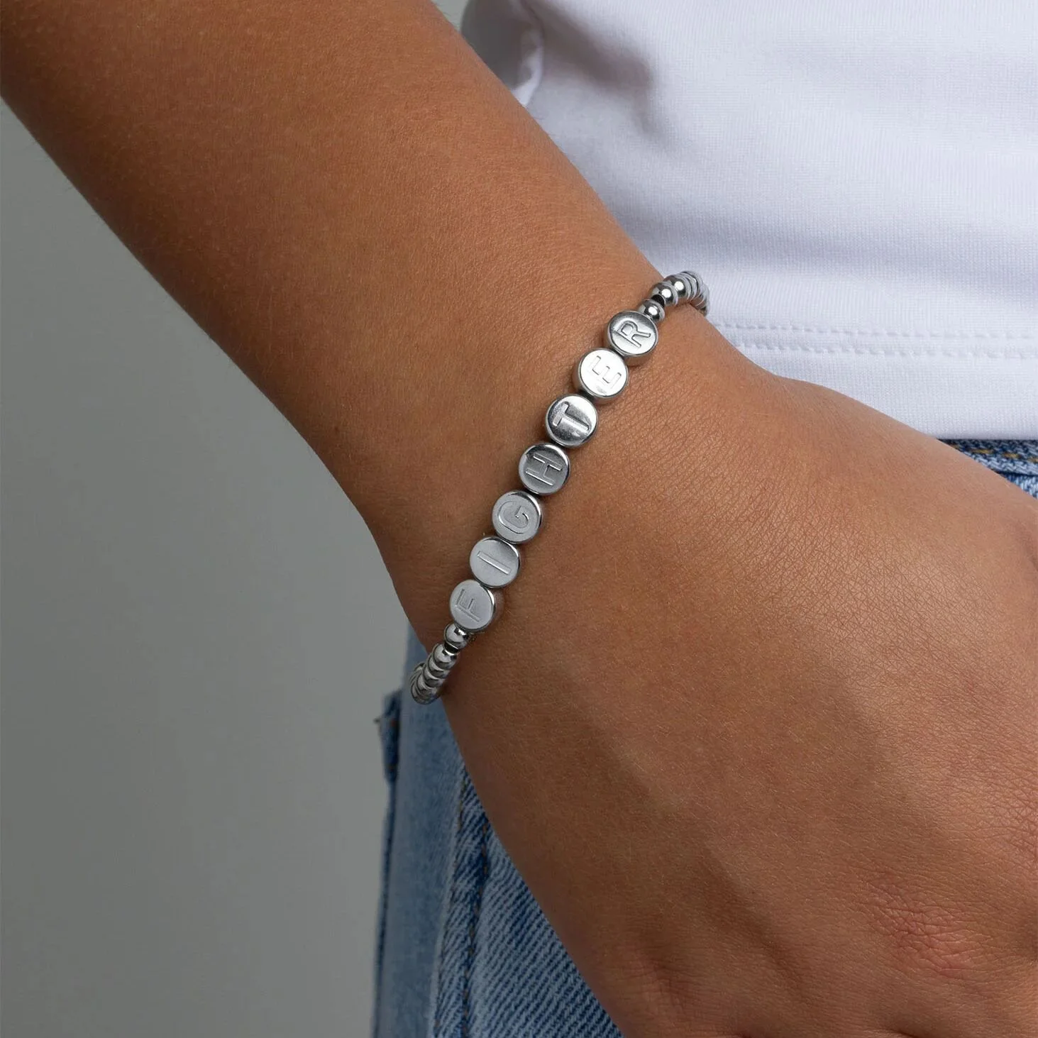 18K Gold PVD Stainless Steel The Fighter Bracelet Gift Set / BND0092 - Image 5