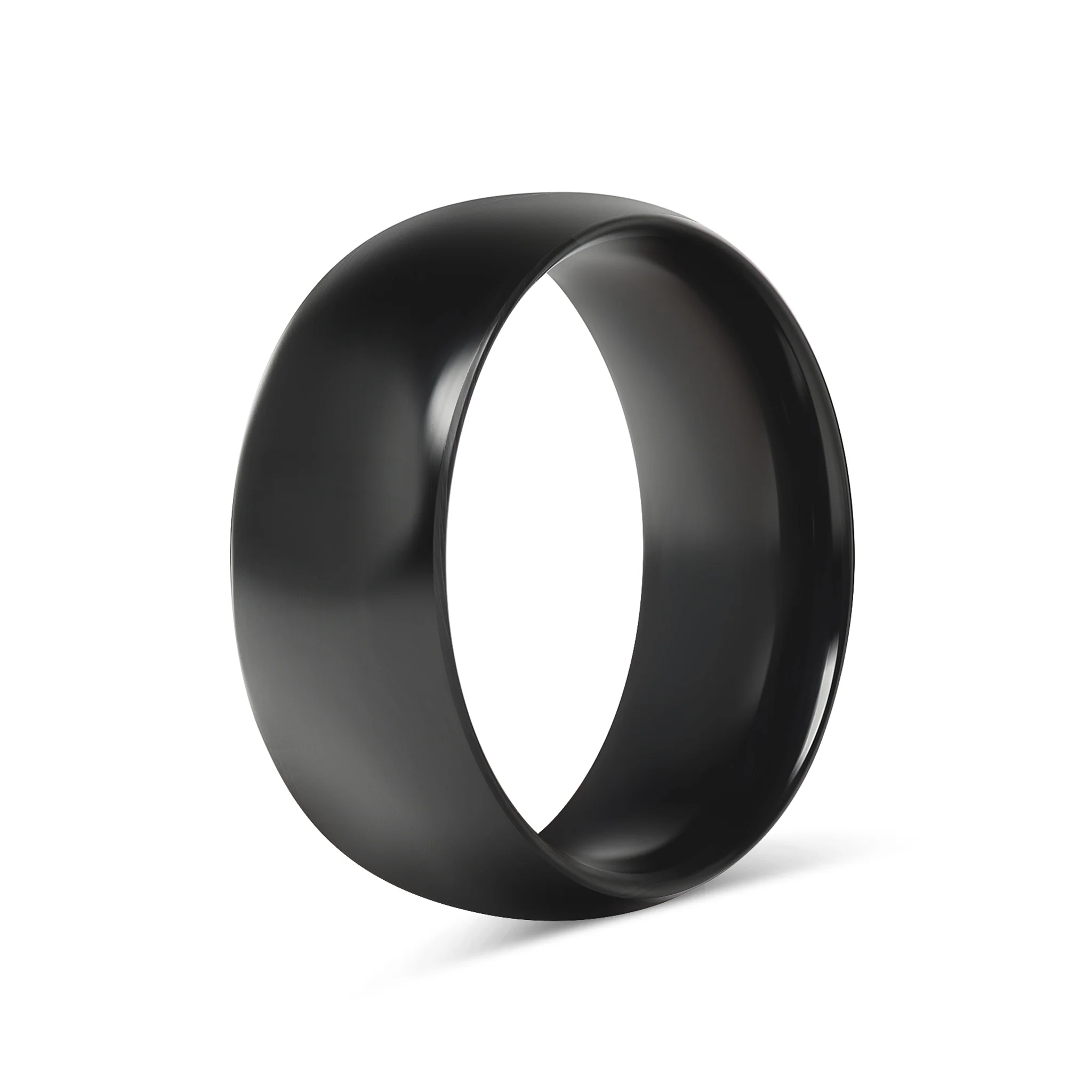 Black Stainless Steel Blank Ring / CFR7004 - Image 7
