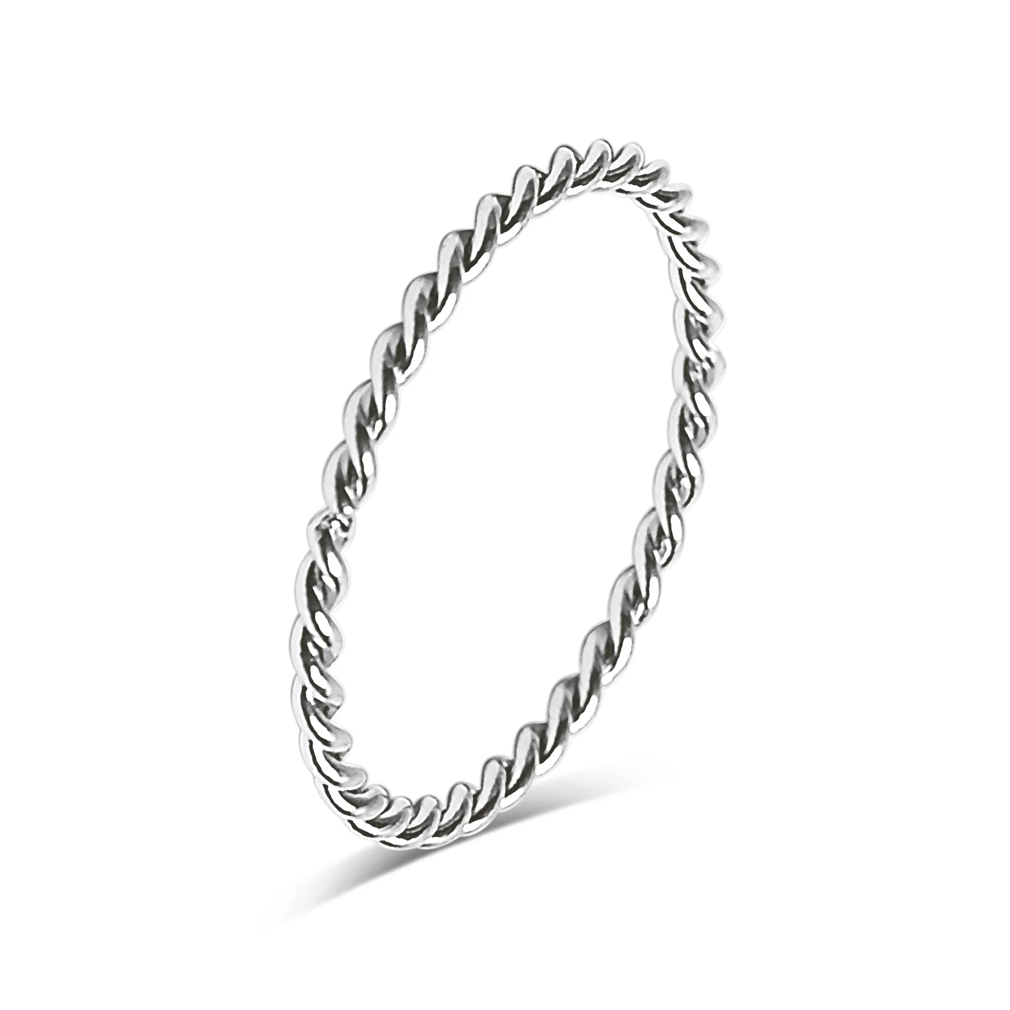 18K Gold PVD Stainless Steel Braided Spacer Ring / CSR0001 - Image 13