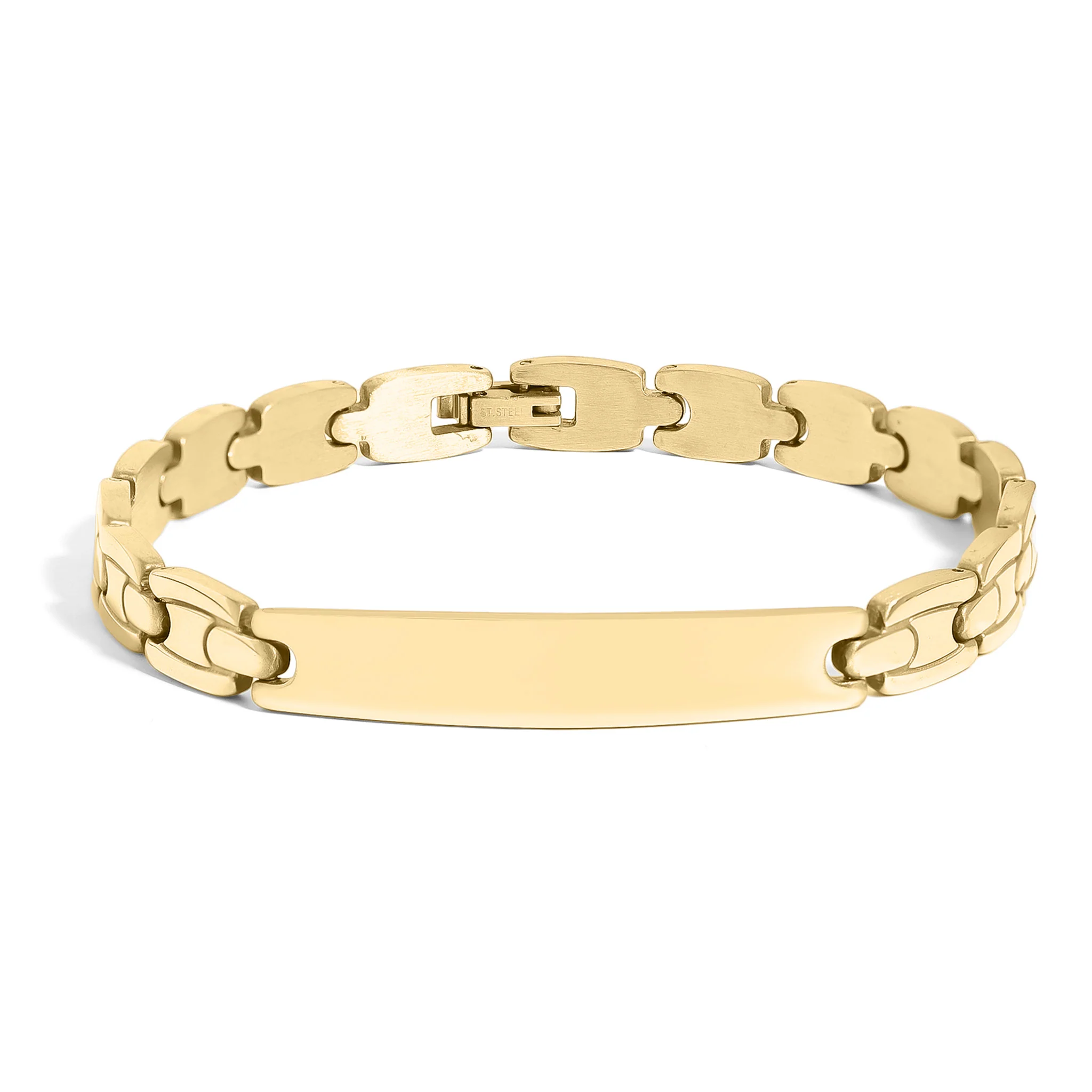 Stainless Steel Men's Blank Bracelet / BRJ2006 - Image 3