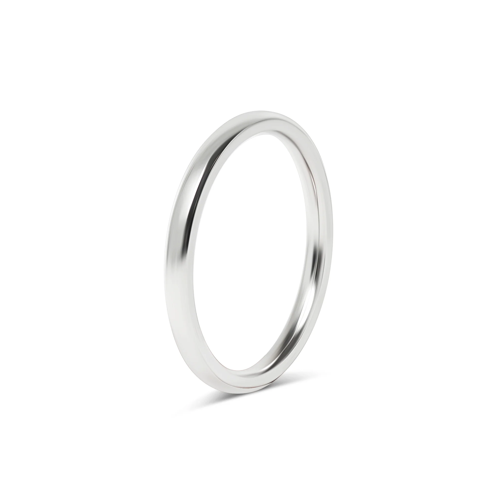 Highly Polished Rounded Stainless Steel Blank Ring 2mm - 6mm / CFR3029 - Image 11