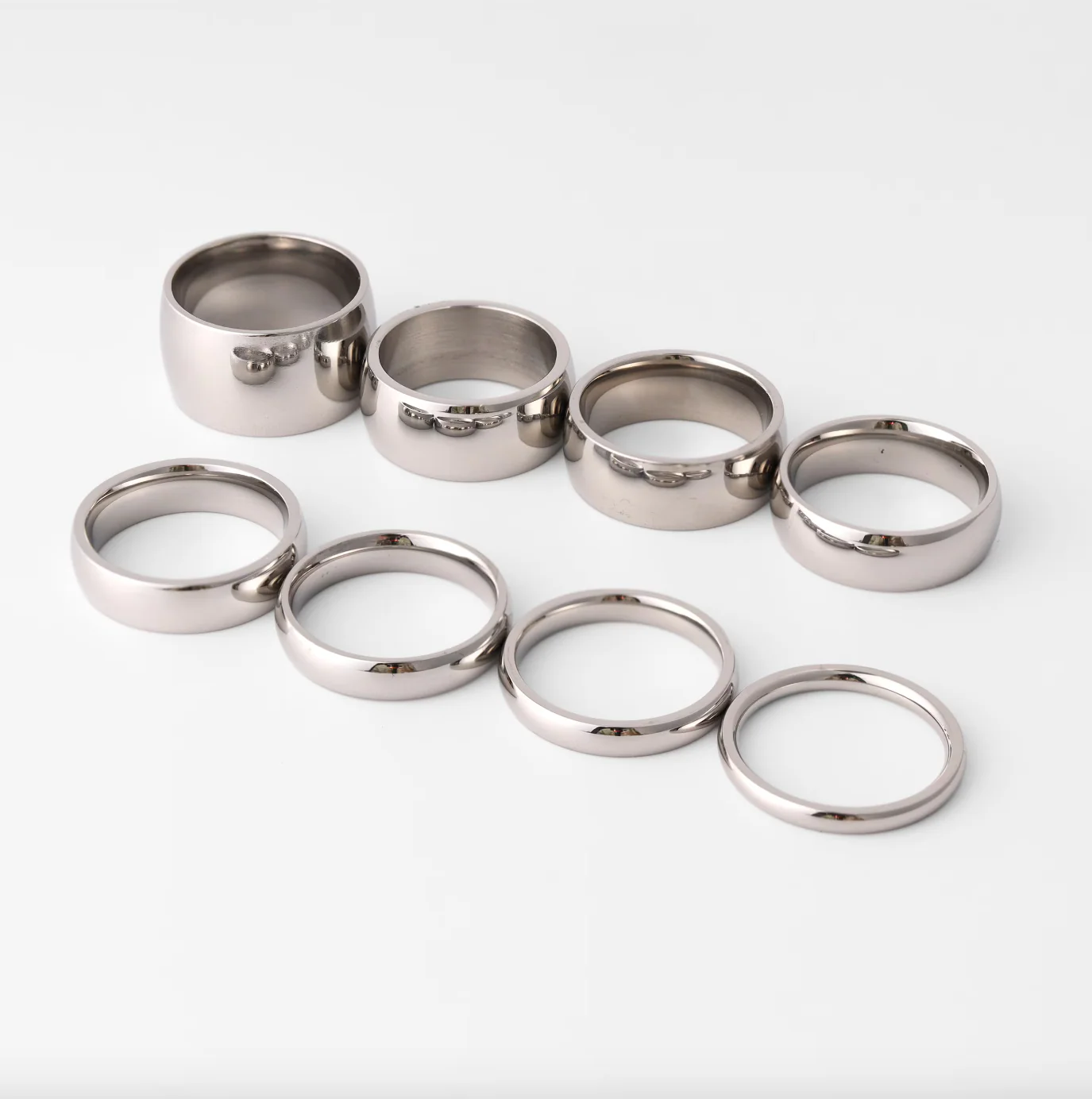 Highly Polished Rounded Stainless Steel Blank Ring 2mm - 6mm / CFR3029 - Image 7