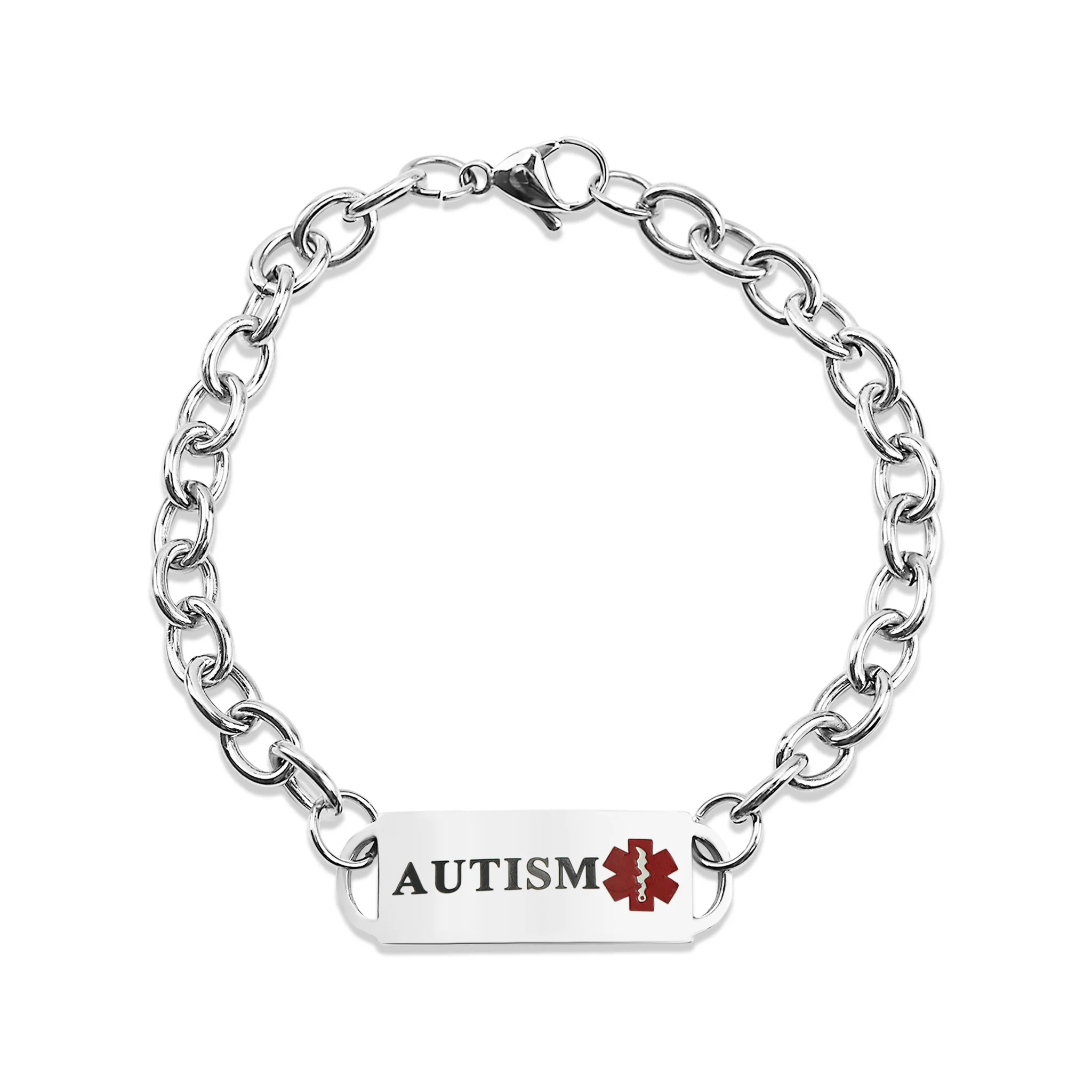 Stainless Steel Medical Bracelets / BRJ9039 - Image 3