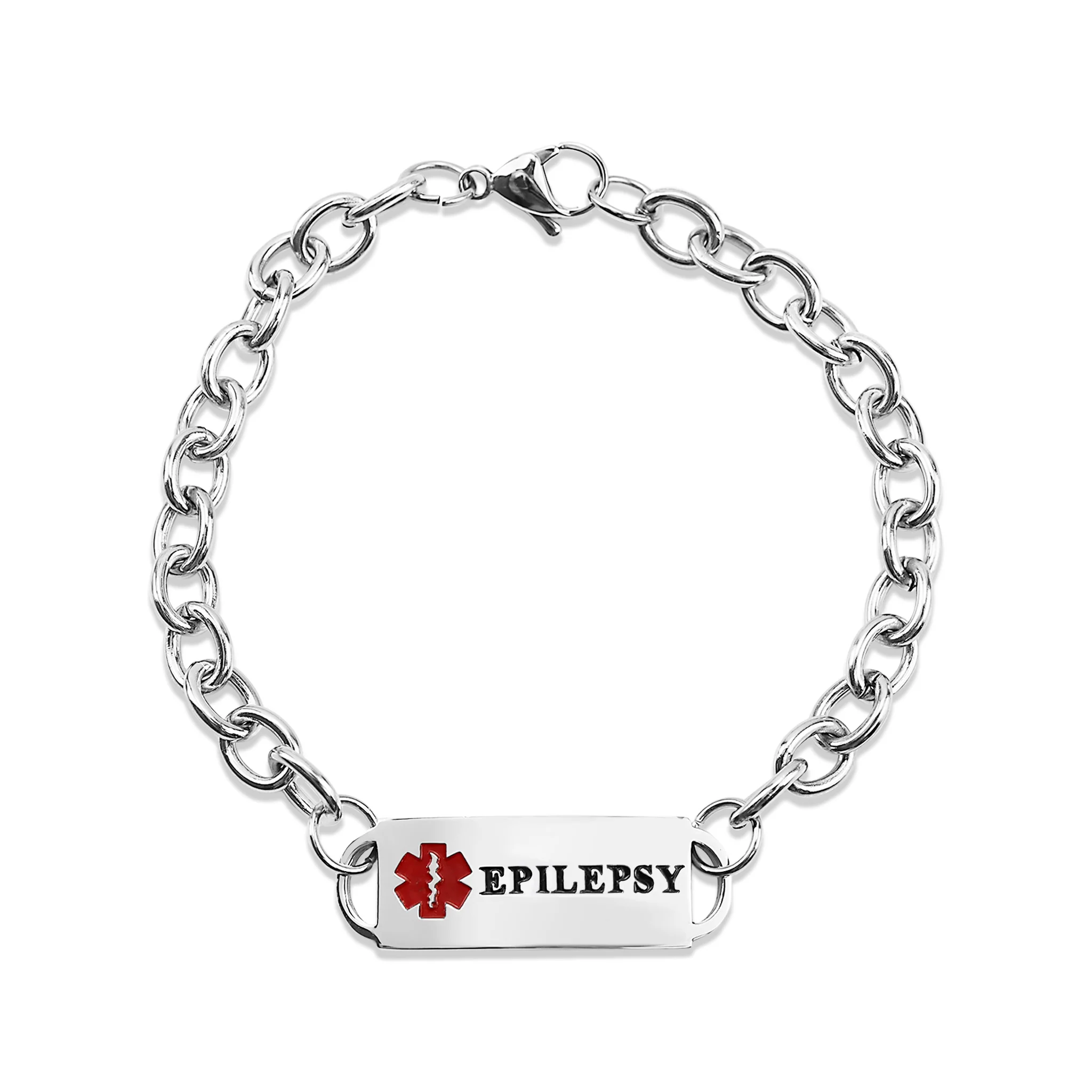 Stainless Steel Medical Bracelets / BRJ9039 - Image 4