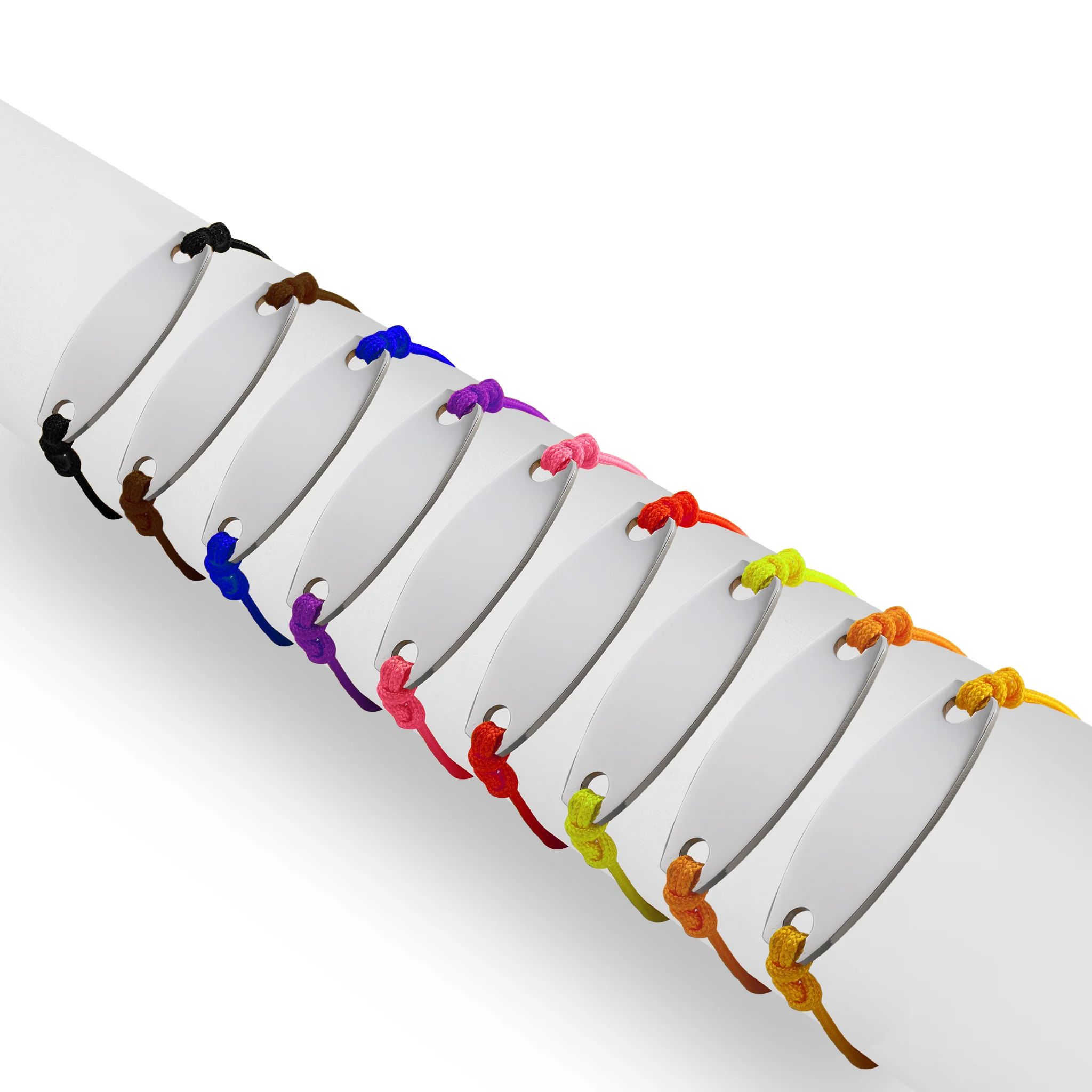 Engravable Oval ID Friendship Bracelet / OB0001 - Image 3