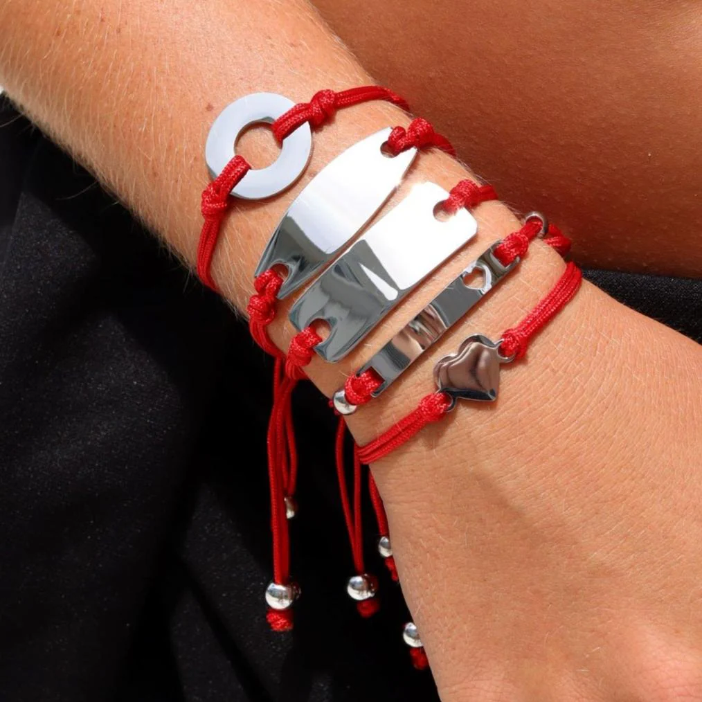 Engravable Oval ID Friendship Bracelet / OB0001 - Image 5