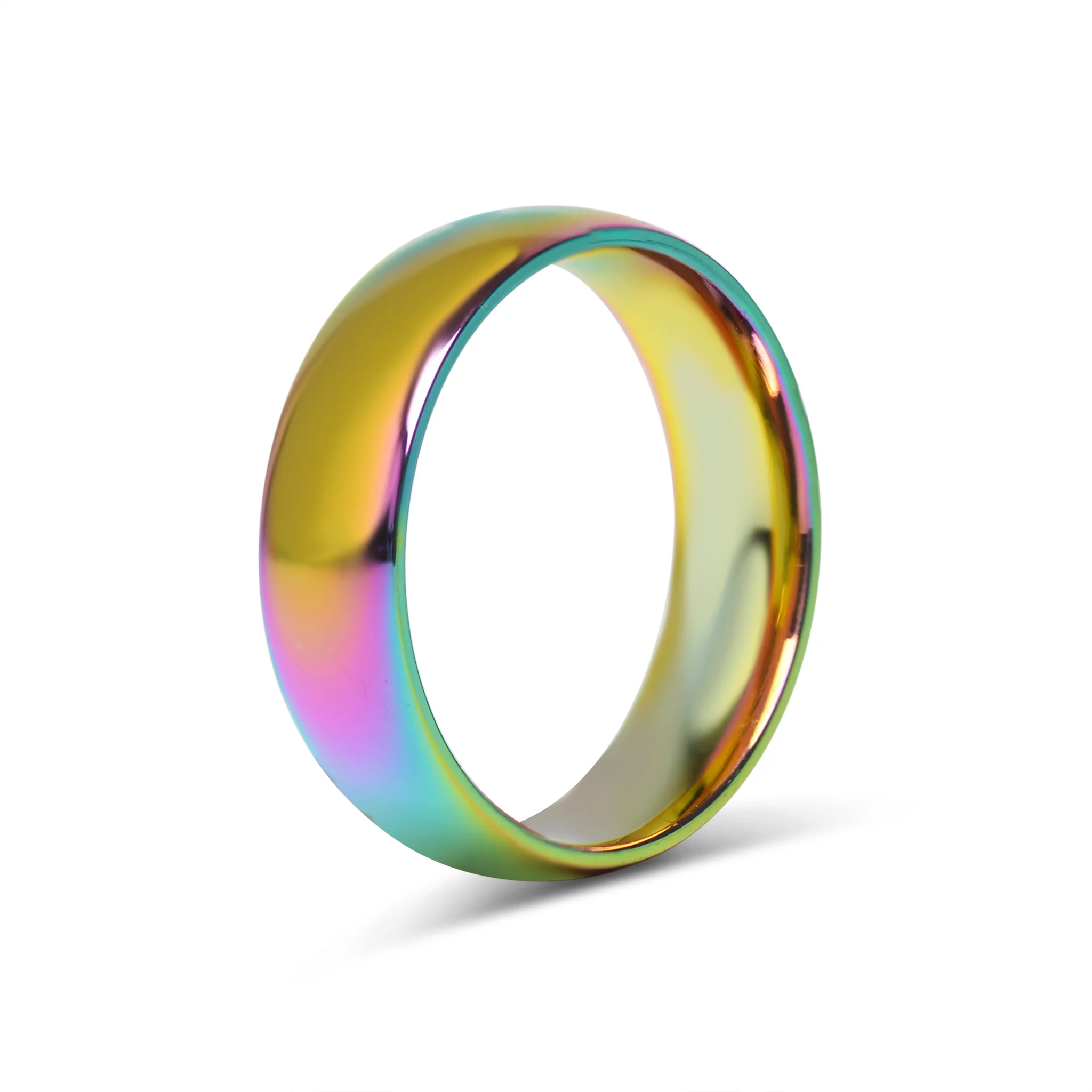 Rainbow Stainless Steel Blank Ring / CFR7012 - Image 7
