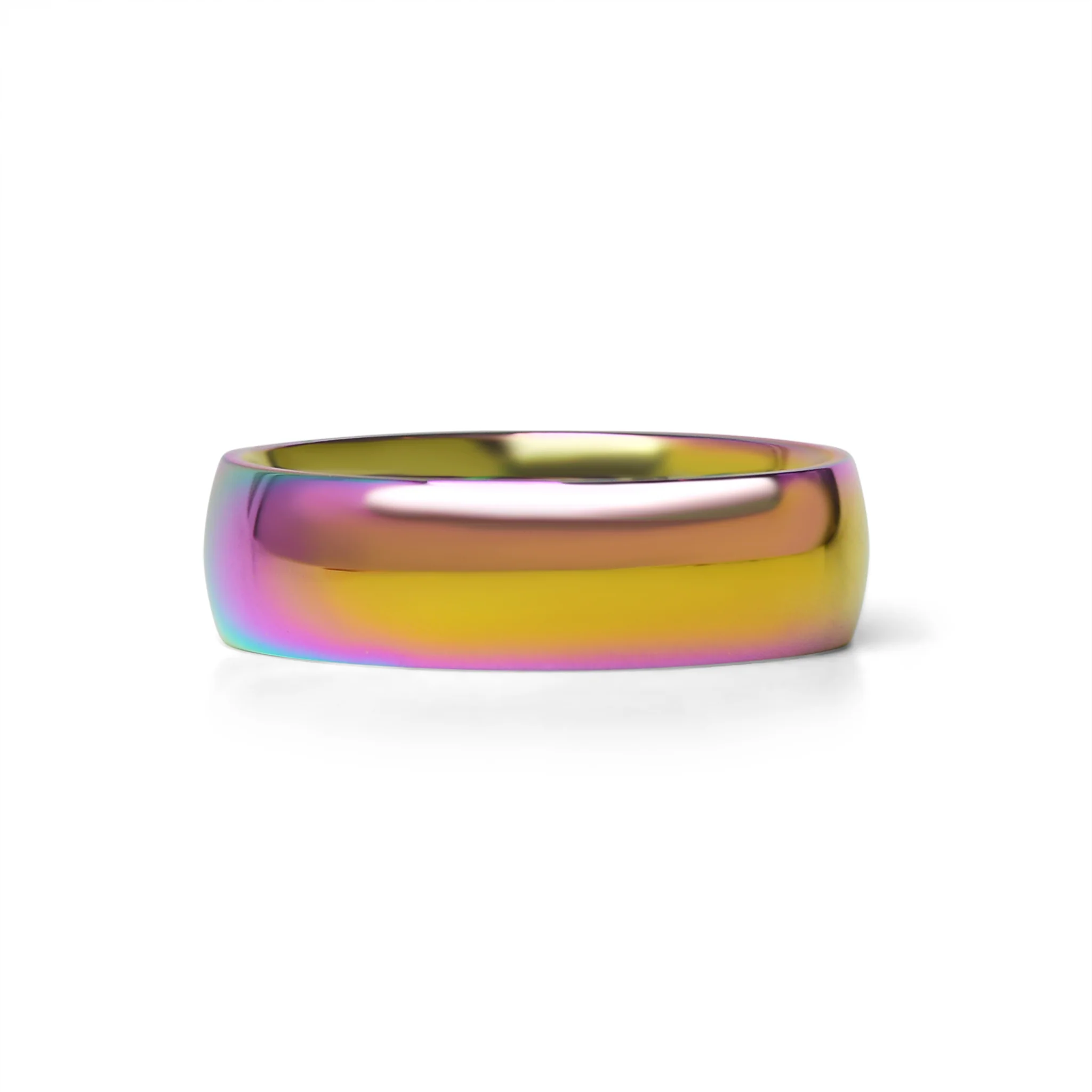 Rainbow Stainless Steel Blank Ring / CFR7012 - Image 8