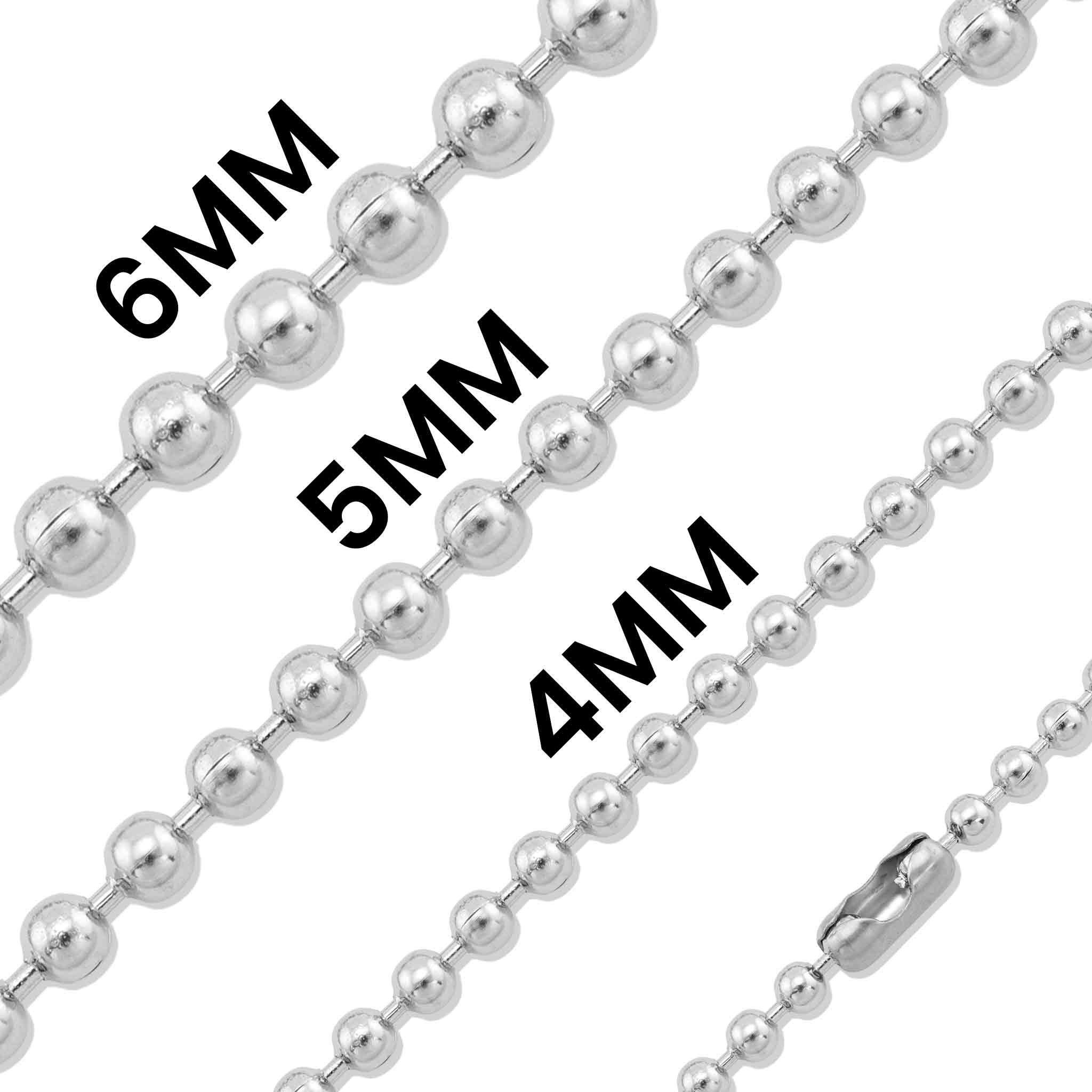Stainless Steel Ball Bead Chain Necklace / CHJ4070 - Image 6
