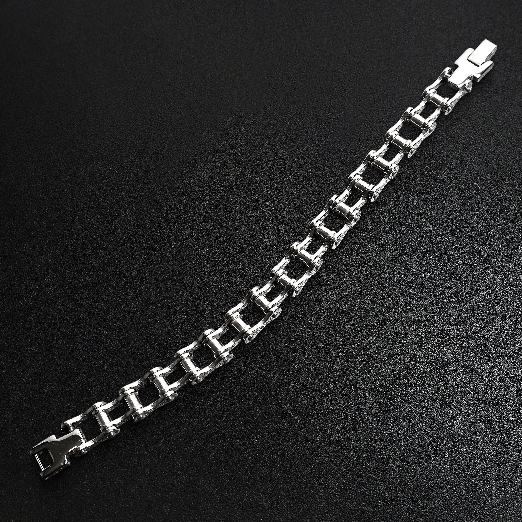 Stainless Steel Bike Chain Bracelet / BRJ2228 - Image 4
