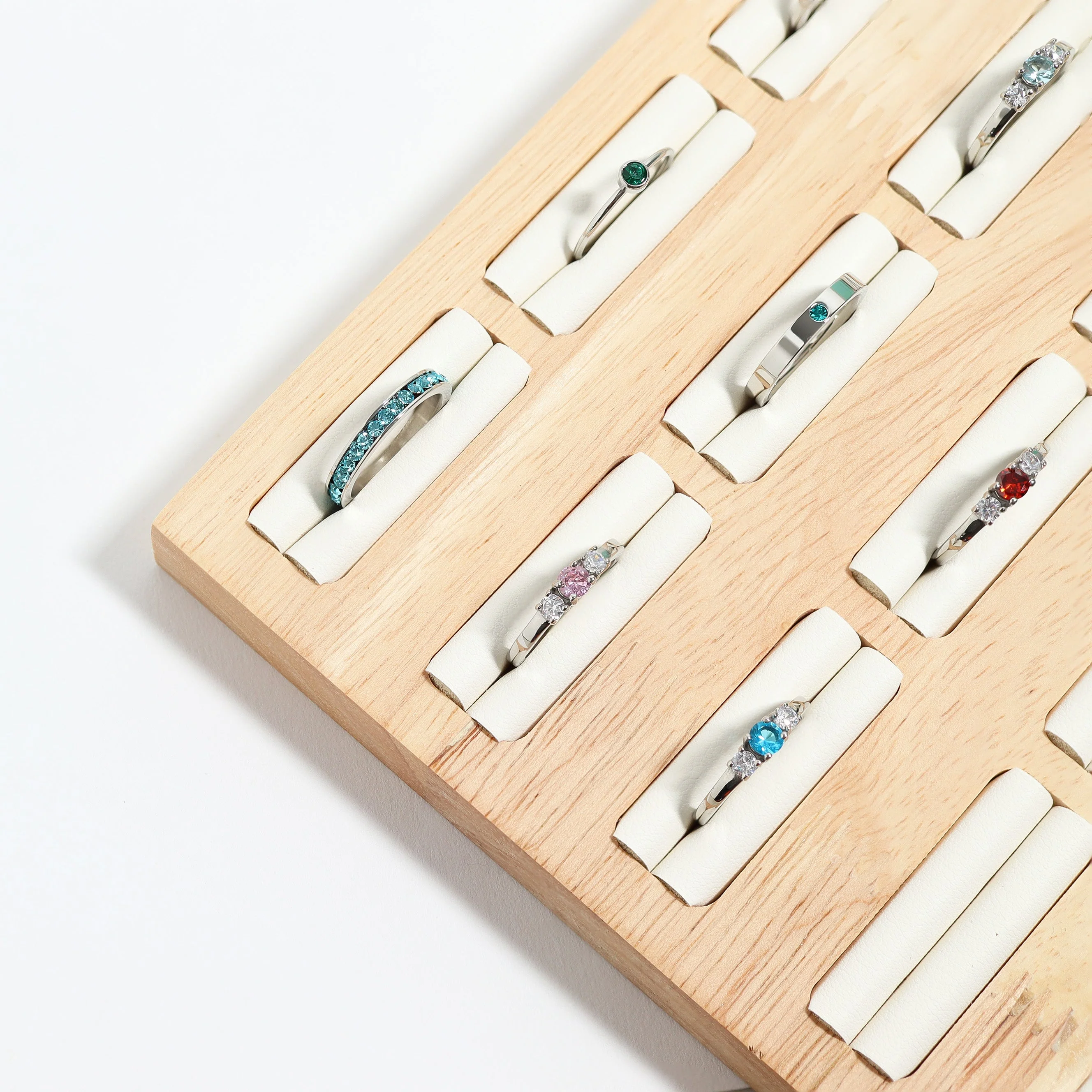 Stainless Steel Birthstone Stacking Ring / ZRJ1000 - Image 8