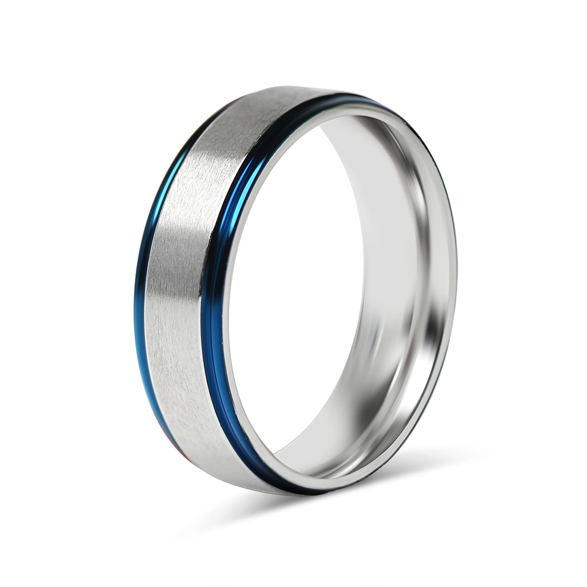 Stainless Steel Blue Trim With Brushed Center Ring / CFR7018 - Image 3