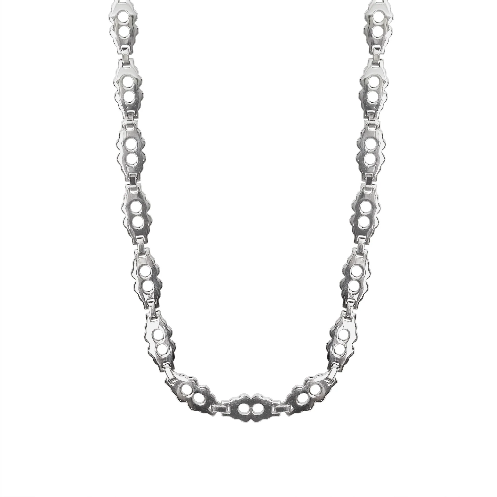 Stainless Steel Fancy Chain Necklace / NCC0007 - Image 3