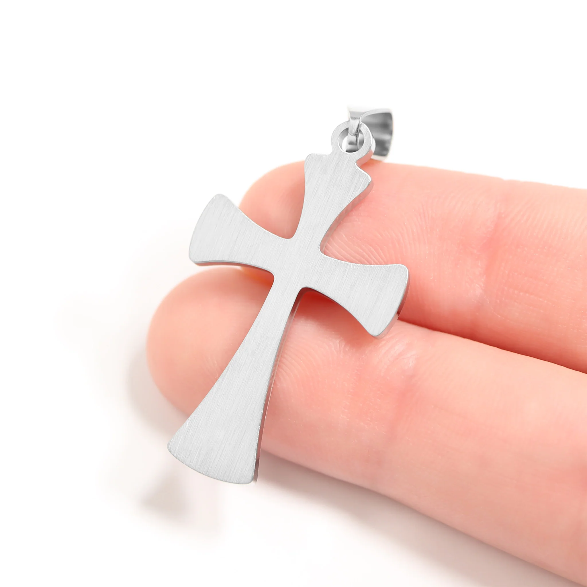 Stainless Steel Cross Pendant / PDJ2581 - Image 3