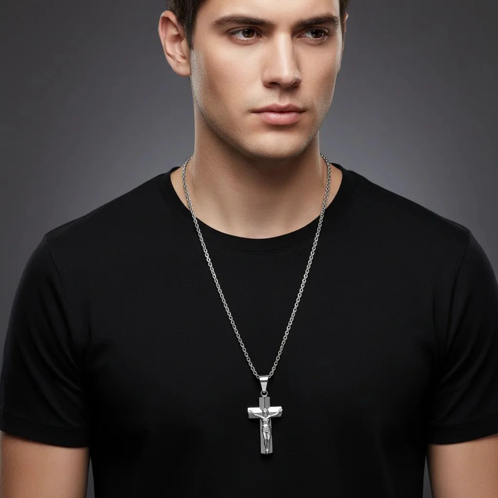 Stainless Steel Crucifix Cross Pendant / PDC9004 - Image 4