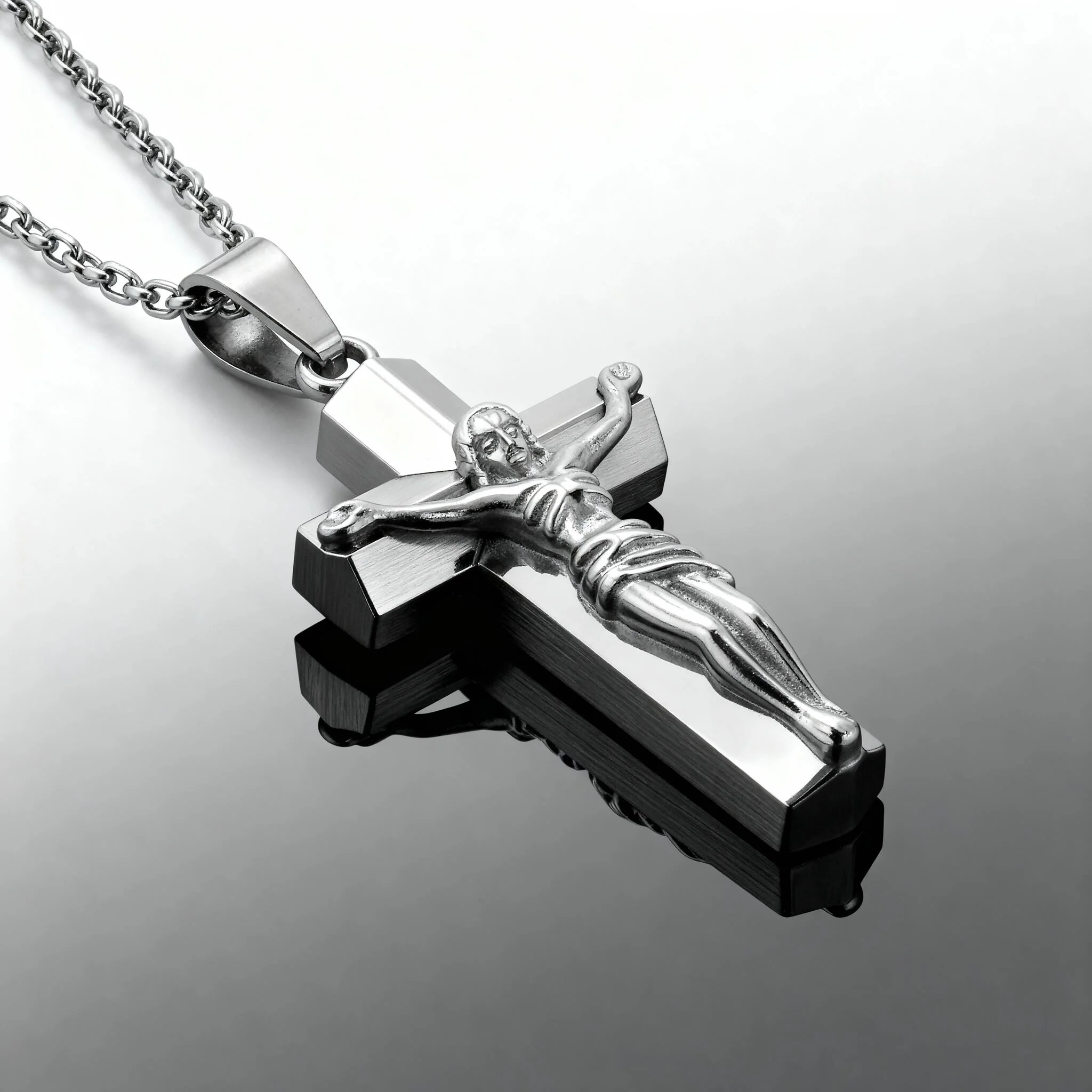 Stainless Steel Crucifix Cross Pendant / PDC9004 - Image 5