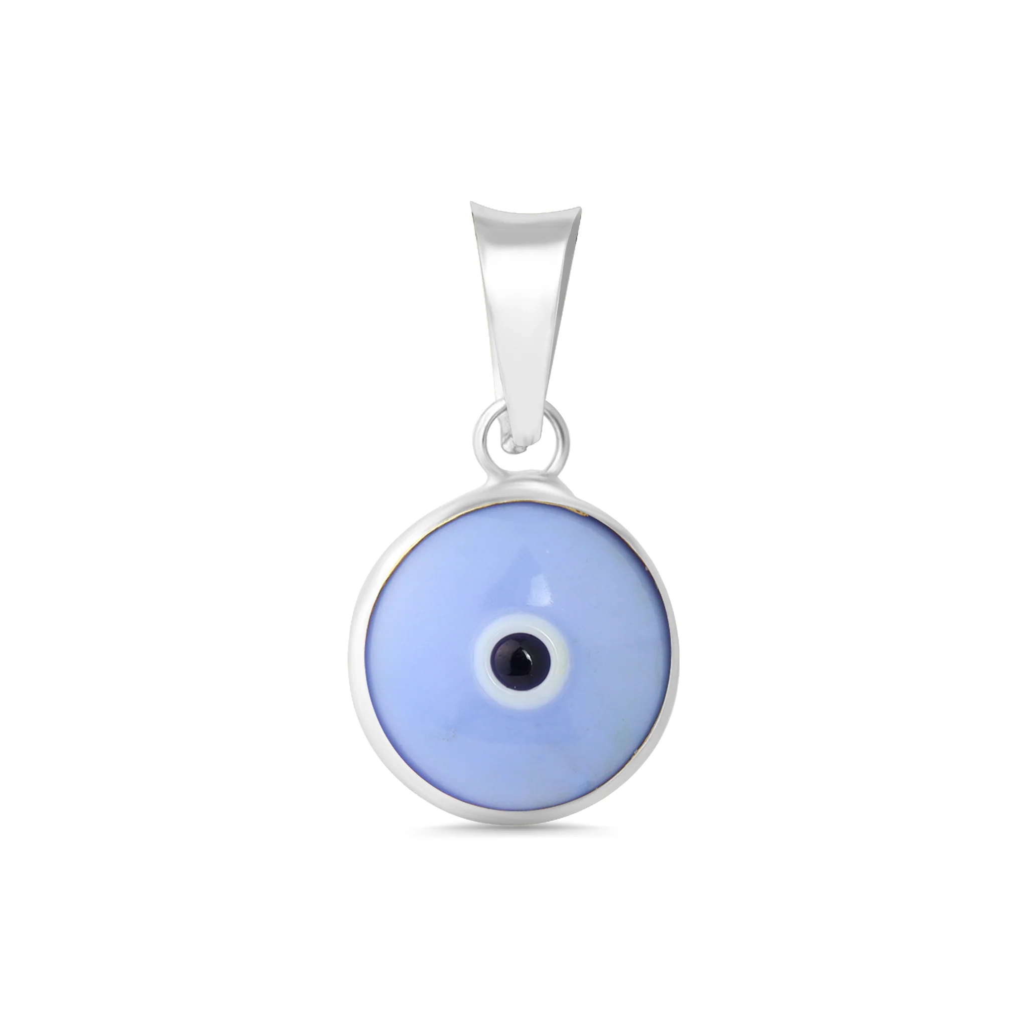 Sterling Silver Colorful Evil Eye Pendant / DIS0021 - Image 10