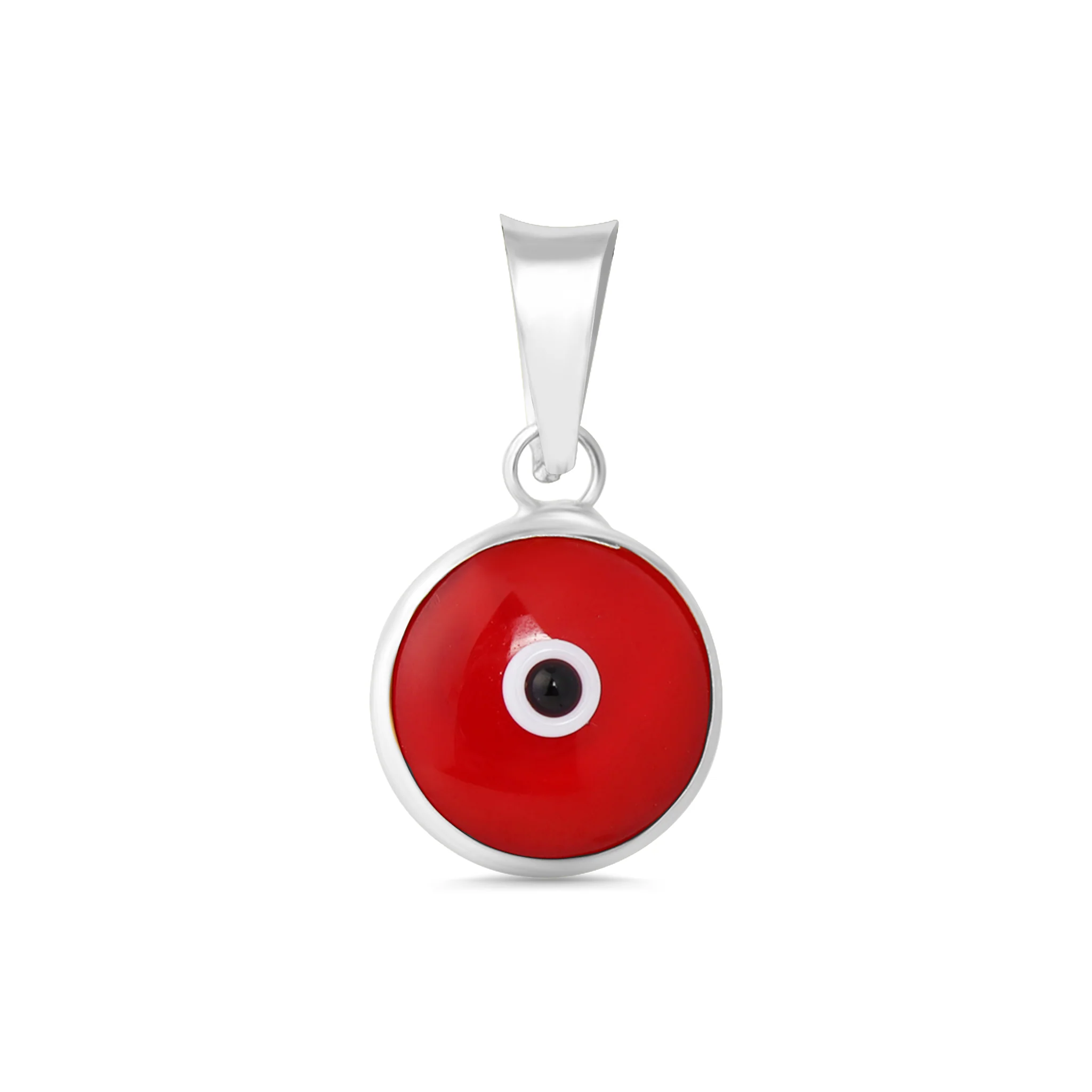Sterling Silver Colorful Evil Eye Pendant / DIS0021 - Image 11