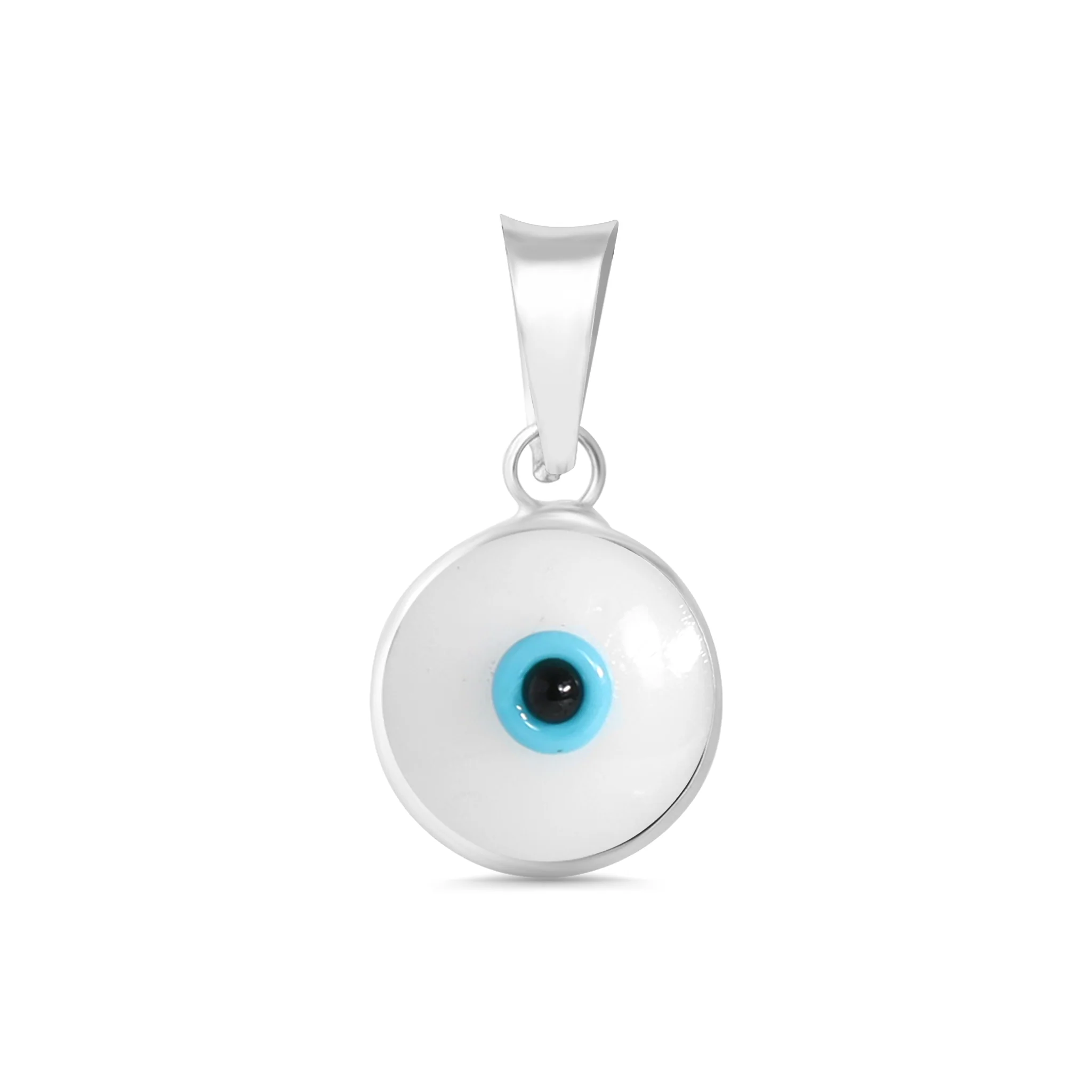 Sterling Silver Colorful Evil Eye Pendant / DIS0021 - Image 12