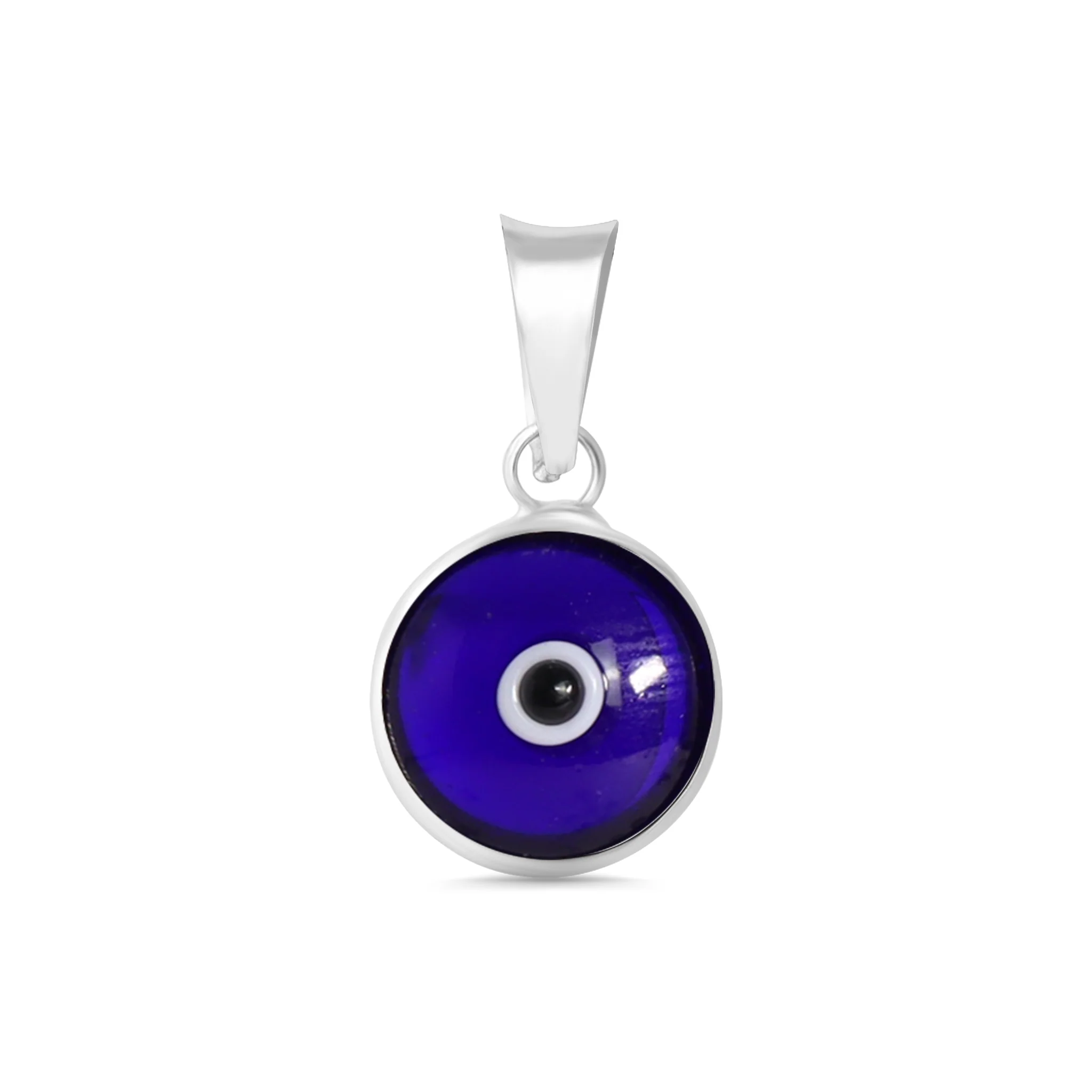 Sterling Silver Colorful Evil Eye Pendant / DIS0021 - Image 14