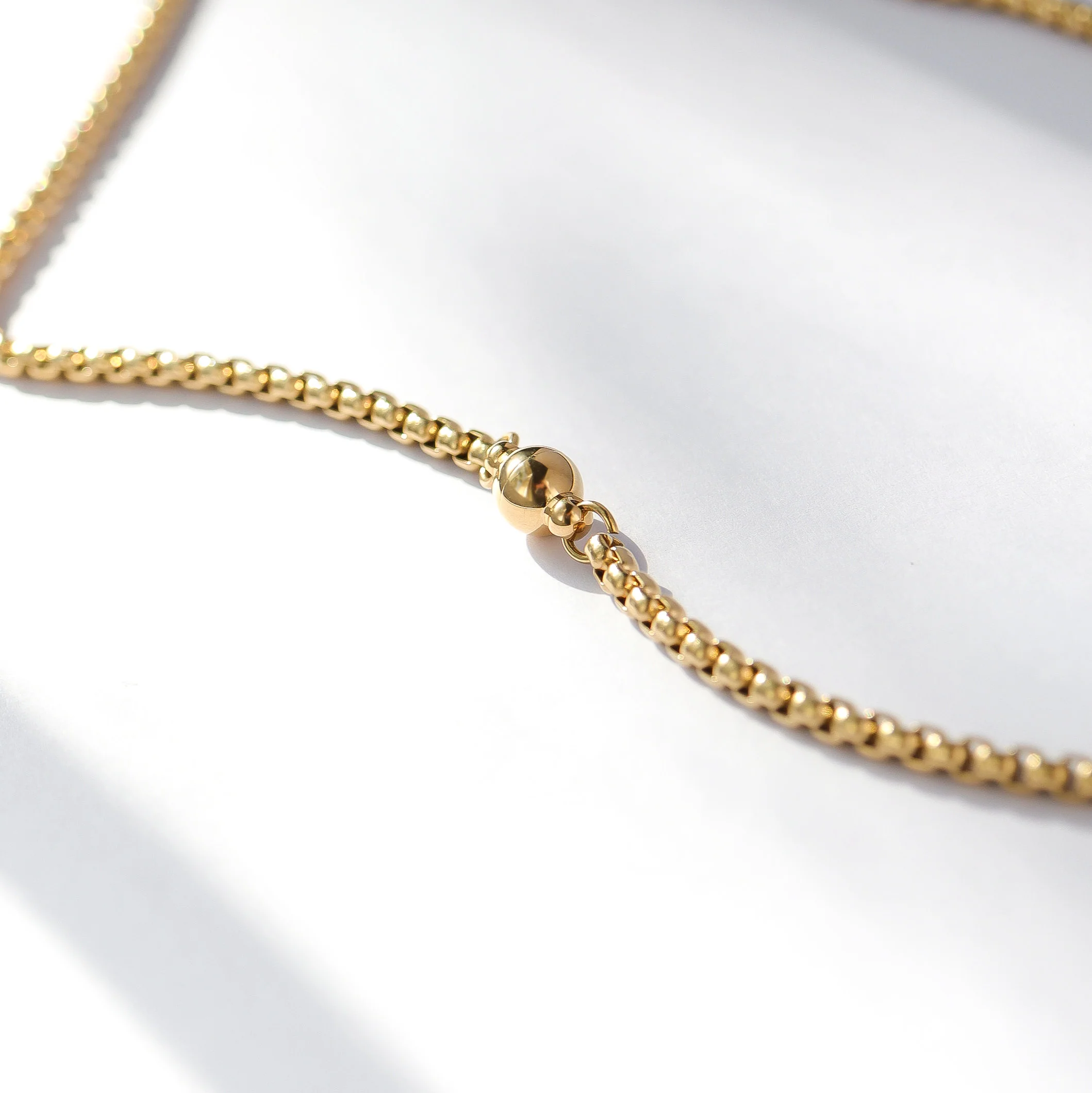 18K Gold PVD Stainless Steel Round Magnetic Clasp / SBB0329 - Image 9