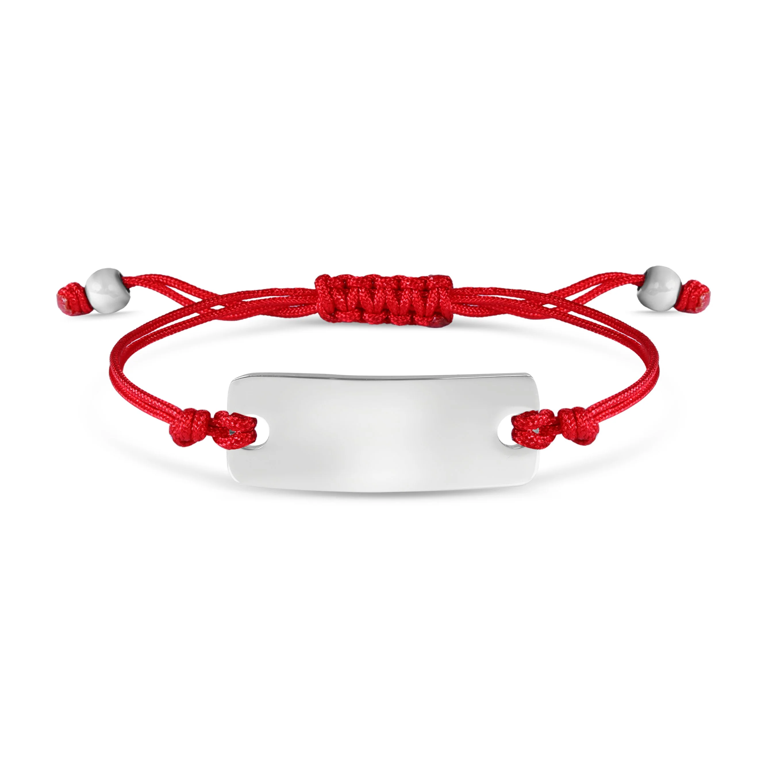 Engravable Rectangle ID Friendship Curved Bar Bracelet / RB0001 - Image 10