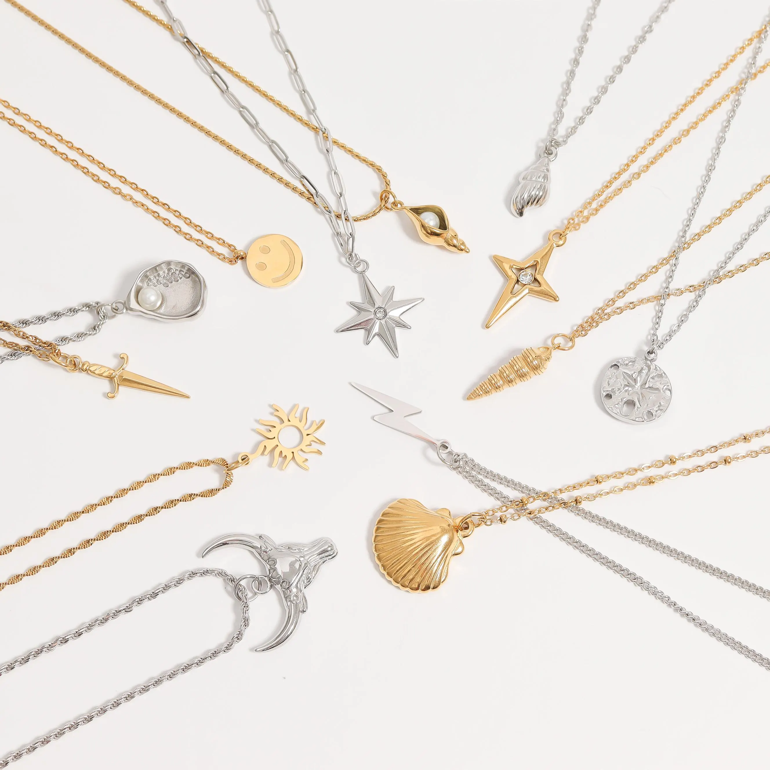 Stainless Steel Rope Chain Necklace / CHN9700 - Image 12