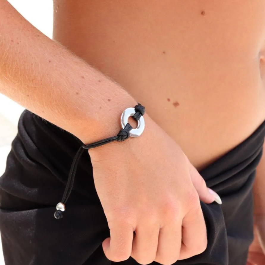 Stainless Steel Engravable Washer Friendship Bracelet / WB0001 - Image 6