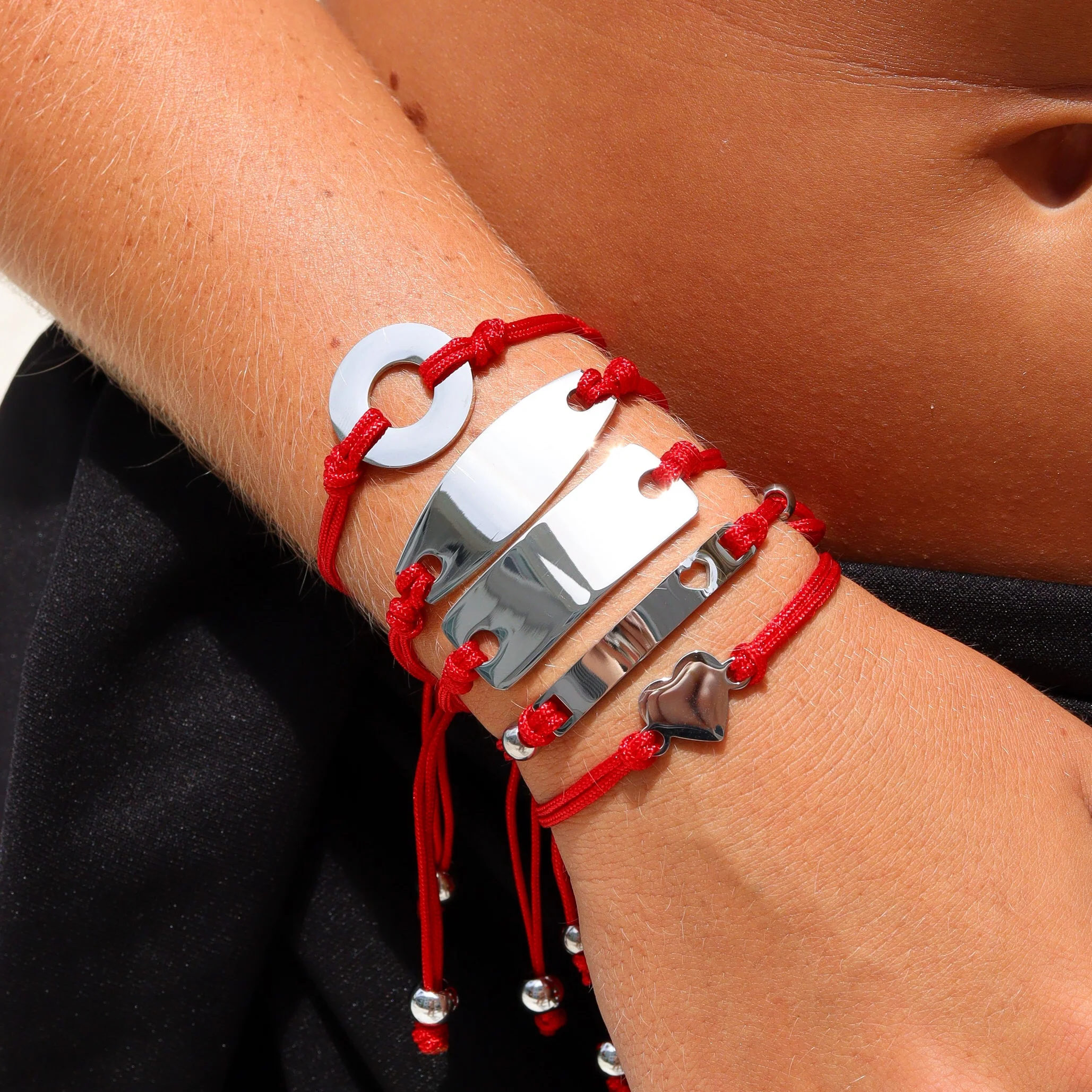 Stainless Steel Engravable Washer Friendship Bracelet / WB0001 - Image 8